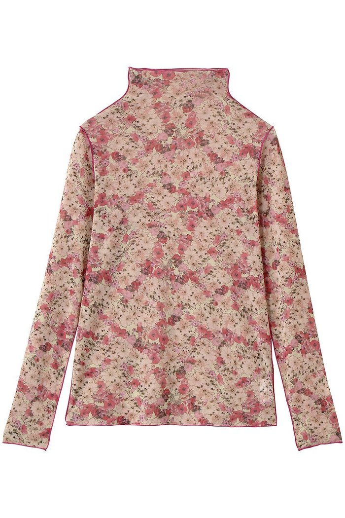【ルール ロジェット/leur logette】のフォレストフラワープリントチュールトップス インテリア・キッズ・メンズ・レディースファッション・服の通販 founy(ファニー) https://founy.com/ ファッション Fashion レディースファッション Fashion for Women トップス・カットソー Cut & Sew Tops シャツ・ブラウス・オフィスカジュアル Elegant Blouses & Button-Ups ロングTシャツ・Tシャツ Longline T-Shirts & Tees カットソー・ベーシックTシャツ Cut-and-Sewn Tops / Stretch Tees & Basics 花柄・フラワープリント・モチーフ Floral Prints & Motifs / Flower Pattern Tops スリーブ Sleeve, Long Sleeve / Short Sleeve ハイネック High Neck, Mock Neck フィット Fit, Slim Fit プリント Print, Printed Pattern ボトム Bottoms, Lower Wear ロング Long, Long-Length エレガント 上品 Elegant 定番 Standard, Basic Item |ID: prp329100004932206 ipo3291000000037019258
