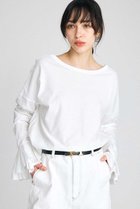 【ブリル/BRILL】のバックUポエットカットソー 人気、トレンドファッション・服の通販 founy(ファニー) ファッション Fashion レディースファッション Fashion for Women トップス・カットソー Cut & Sew Tops シャツ・ブラウス・オフィスカジュアル Elegant Blouses & Button-Ups ロングTシャツ・Tシャツ Longline T-Shirts & Tees カットソー・ベーシックTシャツ Cut-and-Sewn Tops / Stretch Tees & Basics スリーブ Sleeve, Long Sleeve / Short Sleeve タフタ Taffeta, Structured Fabric ロング Long, Long-Length エレガント 上品 Elegant 人気 Popular, Best Seller 今季 This Season, Current Season 再入荷 Restock / Back in Stock thumbnail ホワイト|ID: prp329100004932225 ipo3291000000037019434