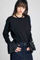 【ブリル/BRILL】のバックUポエットカットソー 人気、トレンドファッション・服の通販 founy(ファニー) ファッション Fashion レディースファッション Fashion for Women トップス・カットソー Cut & Sew Tops シャツ・ブラウス・オフィスカジュアル Elegant Blouses & Button-Ups ロングTシャツ・Tシャツ Longline T-Shirts & Tees カットソー・ベーシックTシャツ Cut-and-Sewn Tops / Stretch Tees & Basics スリーブ Sleeve, Long Sleeve / Short Sleeve タフタ Taffeta, Structured Fabric ロング Long, Long-Length エレガント 上品 Elegant 人気 Popular, Best Seller 今季 This Season, Current Season 再入荷 Restock / Back in Stock thumbnail ブラック|ID: prp329100004932225 ipo3291000000037019435