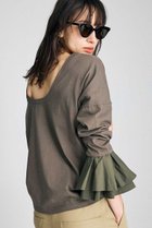 【ブリル/BRILL】のバックUポエットカットソー 人気、トレンドファッション・服の通販 founy(ファニー) ファッション Fashion レディースファッション Fashion for Women トップス・カットソー Cut & Sew Tops シャツ・ブラウス・オフィスカジュアル Elegant Blouses & Button-Ups ロングTシャツ・Tシャツ Longline T-Shirts & Tees カットソー・ベーシックTシャツ Cut-and-Sewn Tops / Stretch Tees & Basics スリーブ Sleeve, Long Sleeve / Short Sleeve タフタ Taffeta, Structured Fabric ロング Long, Long-Length エレガント 上品 Elegant 人気 Popular, Best Seller 今季 This Season, Current Season 再入荷 Restock / Back in Stock thumbnail カーキ|ID: prp329100004932225 ipo3291000000037019436