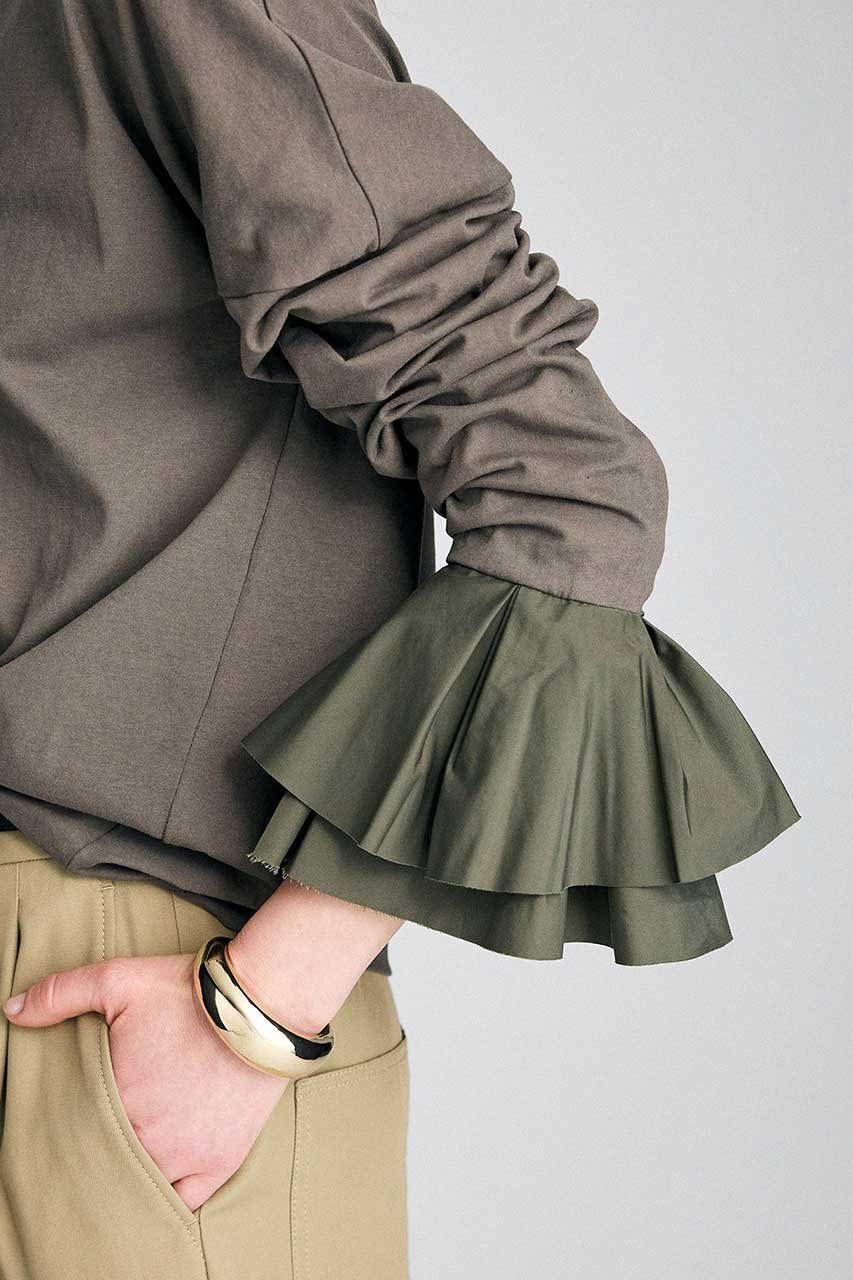 【ブリル/BRILL】のバックUポエットカットソー 人気、トレンドファッション・服の通販 founy(ファニー) 　ファッション　Fashion　レディースファッション　Fashion for Women　トップス・カットソー　Cut & Sew Tops　シャツ・ブラウス・オフィスカジュアル　Elegant Blouses & Button-Ups　ロングTシャツ・Tシャツ　Longline T-Shirts & Tees　カットソー・ベーシックTシャツ　Cut-and-Sewn Tops / Stretch Tees & Basics　スリーブ　Sleeve, Long Sleeve / Short Sleeve　タフタ　Taffeta, Structured Fabric　ロング　Long, Long-Length　エレガント 上品　Elegant　人気　Popular, Best Seller　今季　This Season, Current Season　再入荷　Restock / Back in Stock　other-6|ID: prp329100004932225 ipo3291000000037019441