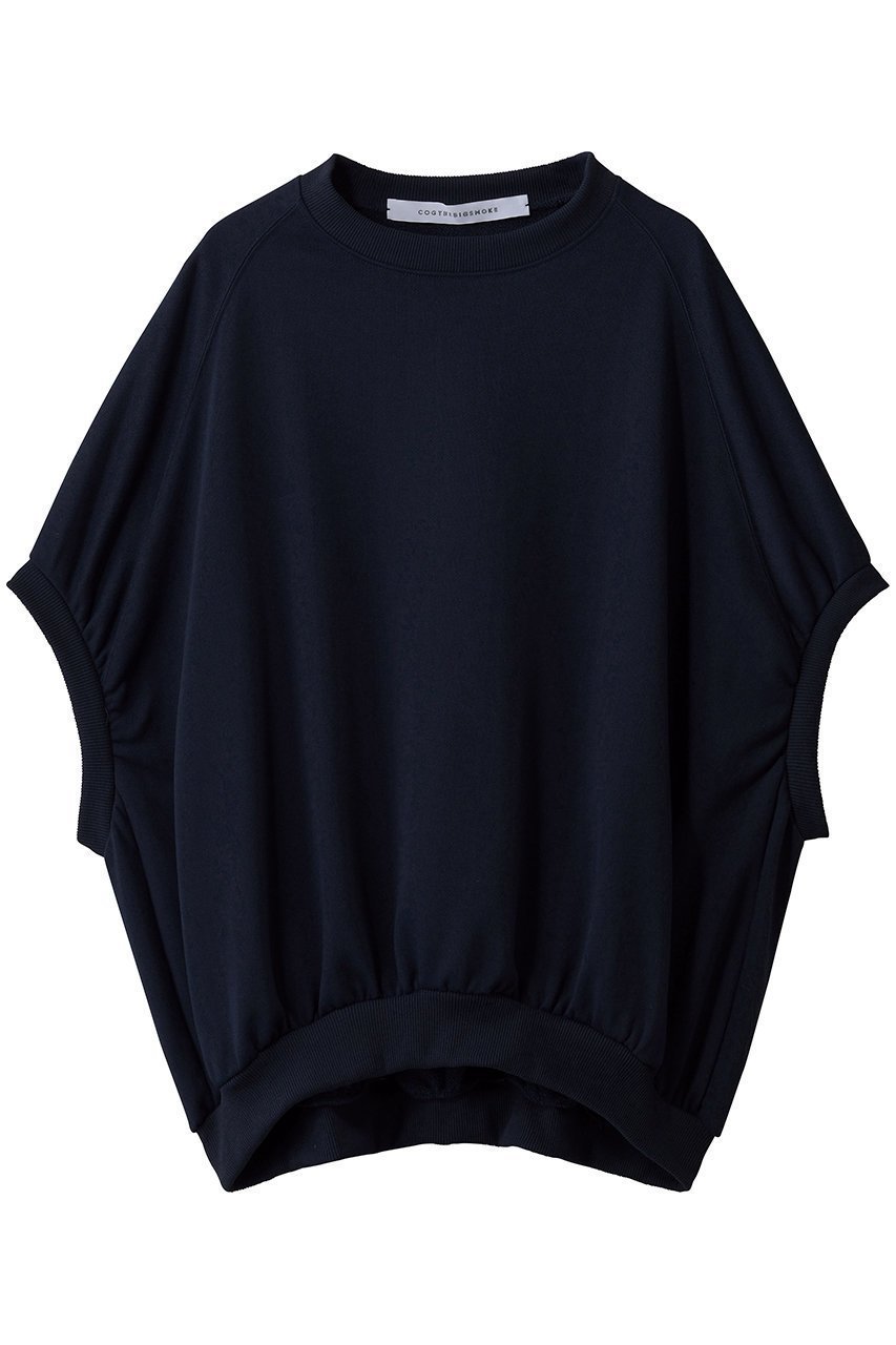 【コグ ザビッグスモーク/COGTHEBIGSMOKE】の40 BROOKLYN SWEATSHIRT インテリア・キッズ・メンズ・レディースファッション・服の通販 founy(ファニー) 　ファッション　Fashion　レディースファッション　Fashion for Women　トップス・カットソー　Cut & Sew Tops　シャツ・ブラウス・オフィスカジュアル　Elegant Blouses & Button-Ups　レディースパーカー・カジュアルフーディー　Casual Hoodies & Sweatshirts　ロングTシャツ・Tシャツ　Longline T-Shirts & Tees　スウェット・クルーネックトップス　Sweatshirts & Crewnecks / Relaxed Fit Sweat Tops　カットソー・ベーシックTシャツ　Cut-and-Sewn Tops / Stretch Tees & Basics　ギャザー　Gathered, Ruffled　シンプル　Simple, Minimal　ドロップ　Drop Shoulder, Dropped Style　ボトム　Bottoms, Lower Wear　ワイド　Wide, Wide Fit　吸水　Absorbent, Quick-Dry　ネイビー|ID: prp329100004932236 ipo3291000000037019567