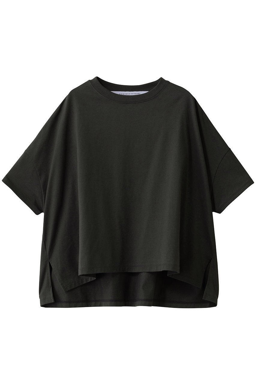 【コグ ザビッグスモーク/COGTHEBIGSMOKE】の31 NOA T SHIRT インテリア・キッズ・メンズ・レディースファッション・服の通販 founy(ファニー) 　ファッション　Fashion　レディースファッション　Fashion for Women　トップス・カットソー　Cut & Sew Tops　シャツ・ブラウス・オフィスカジュアル　Elegant Blouses & Button-Ups　ロングTシャツ・Tシャツ　Longline T-Shirts & Tees　カットソー・ベーシックTシャツ　Cut-and-Sewn Tops / Stretch Tees & Basics　なめらか　Smooth, Silky Texture　ショート　Short, Short Length　シンプル　Simple, Minimal　スリーブ　Sleeve, Long Sleeve / Short Sleeve　バランス　Balance, Style Balance　ワイド　Wide, Wide Fit　エレガント 上品　Elegant　定番　Standard, Basic Item　チャコール|ID: prp329100004932241 ipo3291000000037019606
