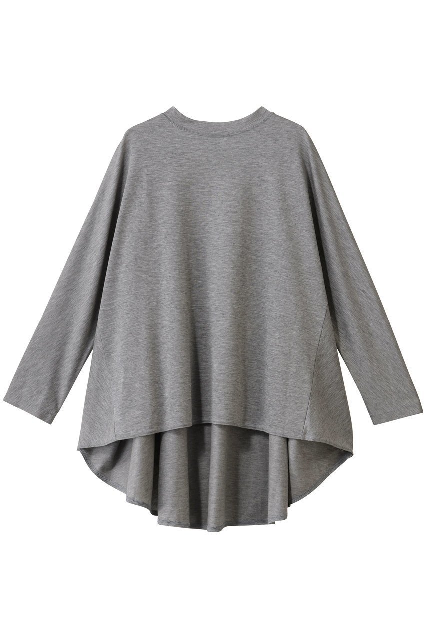 【コグ ザビッグスモーク/COGTHEBIGSMOKE】の61 ABBY TOP インテリア・キッズ・メンズ・レディースファッション・服の通販 founy(ファニー) 　ファッション　Fashion　レディースファッション　Fashion for Women　トップス・カットソー　Cut & Sew Tops　シャツ・ブラウス・オフィスカジュアル　Elegant Blouses & Button-Ups　ロングTシャツ・Tシャツ　Longline T-Shirts & Tees　カットソー・ベーシックTシャツ　Cut-and-Sewn Tops / Stretch Tees & Basics　カッティング　Cutting Detail　コレクション　Collection, Seasonal Line　スリーブ　Sleeve, Long Sleeve / Short Sleeve　パターン　Pattern, Design Print　フォルム　Silhouette, Form　フレア　Flare, Flared　フロント　Front, Front Design　ロング　Long, Long-Length　人気　Popular, Best Seller　ライトグレー|ID: prp329100004932253 ipo3291000000037019692
