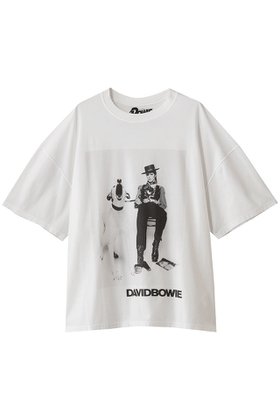 【キャサリンハムネット/KATHARINE HAMNETT LONDON】の【UNISEX】「DAIAMOND DOG」デヴィッド・ボウイ コラボレーションTシャツ 人気、トレンドファッション・服の通販 founy(ファニー) ファッション Fashion レディースファッション Fashion for Women トップス・カットソー Cut & Sew Tops シャツ・ブラウス・オフィスカジュアル Elegant Blouses & Button-Ups ロングTシャツ・Tシャツ Longline T-Shirts & Tees カットソー・ベーシックTシャツ Cut-and-Sewn Tops / Stretch Tees & Basics ユニセックス Unisex, Genderless ショート Short, Short Length スリーブ Sleeve, Long Sleeve / Short Sleeve ワーク Workwear, Utility Style ヴィンテージ Vintage Style 犬 Dog |ID:prp329100004932254