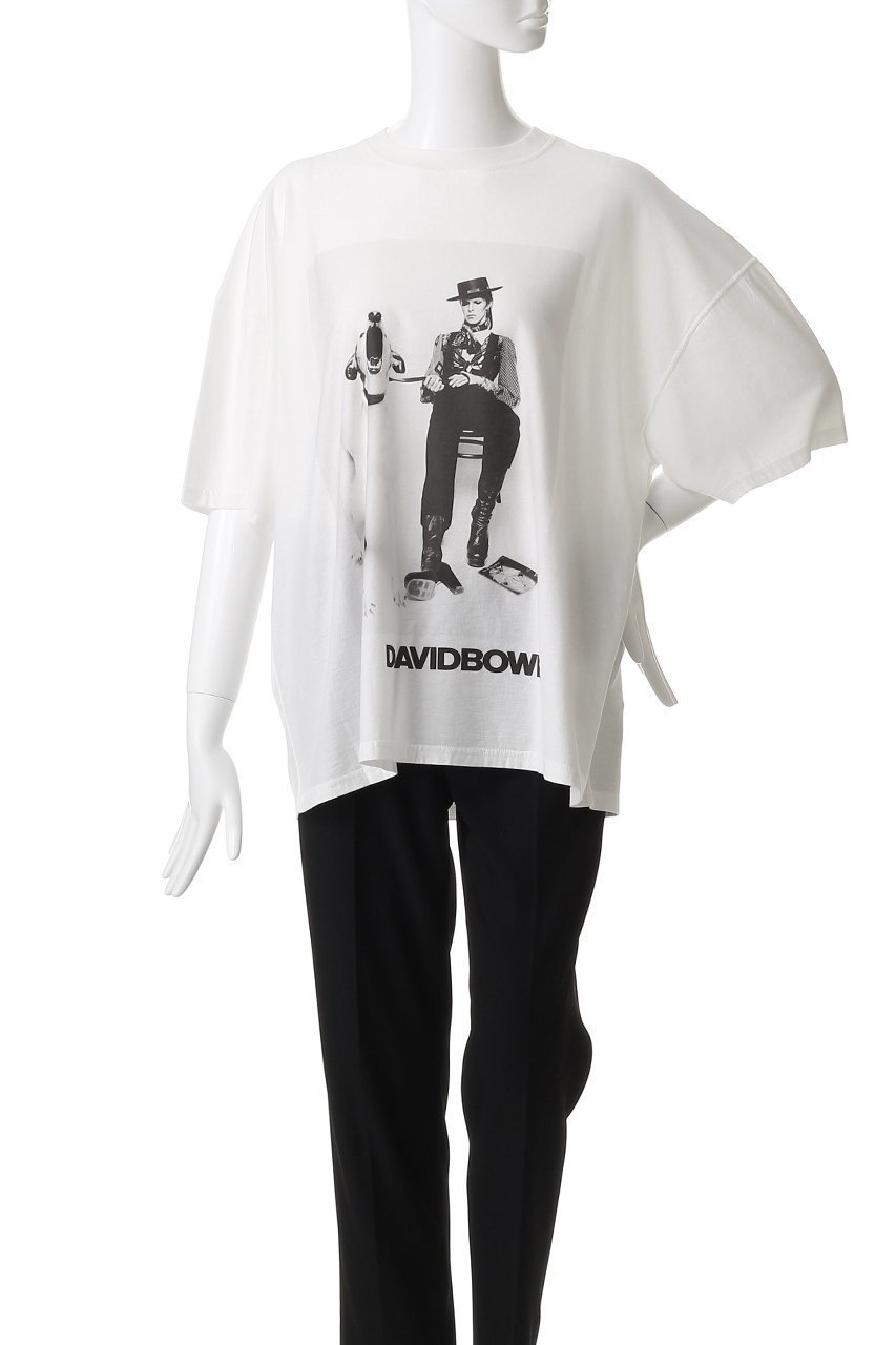 【キャサリンハムネット/KATHARINE HAMNETT LONDON】の【UNISEX】「DAIAMOND DOG」デヴィッド・ボウイ コラボレーションTシャツ 人気、トレンドファッション・服の通販 founy(ファニー) 　ファッション　Fashion　レディースファッション　Fashion for Women　トップス・カットソー　Cut & Sew Tops　シャツ・ブラウス・オフィスカジュアル　Elegant Blouses & Button-Ups　ロングTシャツ・Tシャツ　Longline T-Shirts & Tees　カットソー・ベーシックTシャツ　Cut-and-Sewn Tops / Stretch Tees & Basics　ユニセックス　Unisex, Genderless　ショート　Short, Short Length　スリーブ　Sleeve, Long Sleeve / Short Sleeve　ワーク　Workwear, Utility Style　ヴィンテージ　Vintage Style　犬　Dog　other-2|ID: prp329100004932254 ipo3291000000037019704