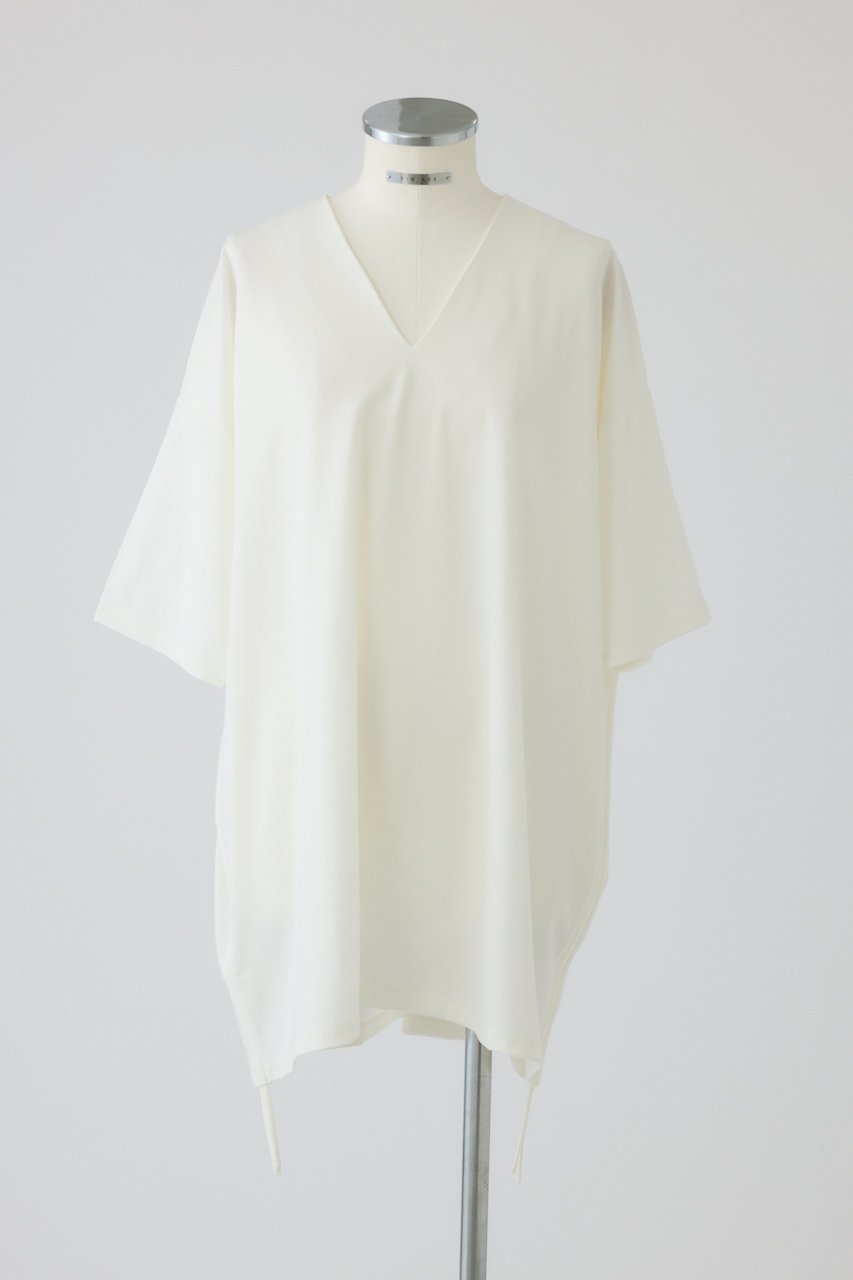 【リムアーク/RIM.ARK】のSide drawstring big T-shirts/Tシャツ 人気、トレンドファッション・服の通販 founy(ファニー) 　ファッション　Fashion　レディースファッション　Fashion for Women　トップス・カットソー　Cut & Sew Tops　シャツ・ブラウス・オフィスカジュアル　Elegant Blouses & Button-Ups　ロングTシャツ・Tシャツ　Longline T-Shirts & Tees　カットソー・ベーシックTシャツ　Cut-and-Sewn Tops / Stretch Tees & Basics　カットソー　Cut and Sewn Top　コンパクト　Compact, Small Size　シャーリング　Shirring, Ruched　ショート　Short, Short Length　スリーブ　Sleeve, Long Sleeve / Short Sleeve　バランス　Balance, Style Balance　エレガント 上品　Elegant　 other-1|ID: prp329100004932257 ipo3291000000037019719