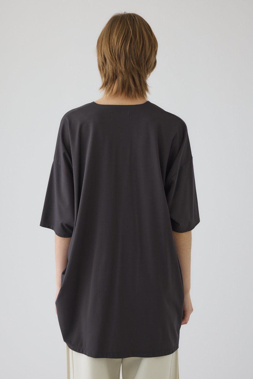 【リムアーク/RIM.ARK】のSide drawstring big T-shirts/Tシャツ 人気、トレンドファッション・服の通販 founy(ファニー) 　ファッション　Fashion　レディースファッション　Fashion for Women　トップス・カットソー　Cut & Sew Tops　シャツ・ブラウス・オフィスカジュアル　Elegant Blouses & Button-Ups　ロングTシャツ・Tシャツ　Longline T-Shirts & Tees　カットソー・ベーシックTシャツ　Cut-and-Sewn Tops / Stretch Tees & Basics　カットソー　Cut and Sewn Top　コンパクト　Compact, Small Size　シャーリング　Shirring, Ruched　ショート　Short, Short Length　スリーブ　Sleeve, Long Sleeve / Short Sleeve　バランス　Balance, Style Balance　エレガント 上品　Elegant　other-4|ID: prp329100004932257 ipo3291000000037019730