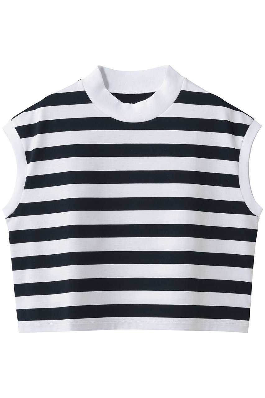 【スリー ドッツ/three dots】のビックストライプ フレンチスリーブTシャツ インテリア・キッズ・メンズ・レディースファッション・服の通販 founy(ファニー) 　ファッション　Fashion　レディースファッション　Fashion for Women　トップス・カットソー　Cut & Sew Tops　シャツ・ブラウス・オフィスカジュアル　Elegant Blouses & Button-Ups　ロングTシャツ・Tシャツ　Longline T-Shirts & Tees　カットソー・ベーシックTシャツ　Cut-and-Sewn Tops / Stretch Tees & Basics　ショート　Short, Short Length　スタイリッシュ　Stylish, Fashionable　ストライプ　Stripe, Striped Pattern　スリーブ　Sleeve, Long Sleeve / Short Sleeve　フレンチ　French, French Style　ボックス　Boxy, Box Shape　夏　Summer　定番　Standard, Basic Item　春　Spring　S/S・春夏　SS, Spring/Summer, Warm Season　ホワイト×ネイビー|ID: prp329100004932258 ipo3291000000037019749