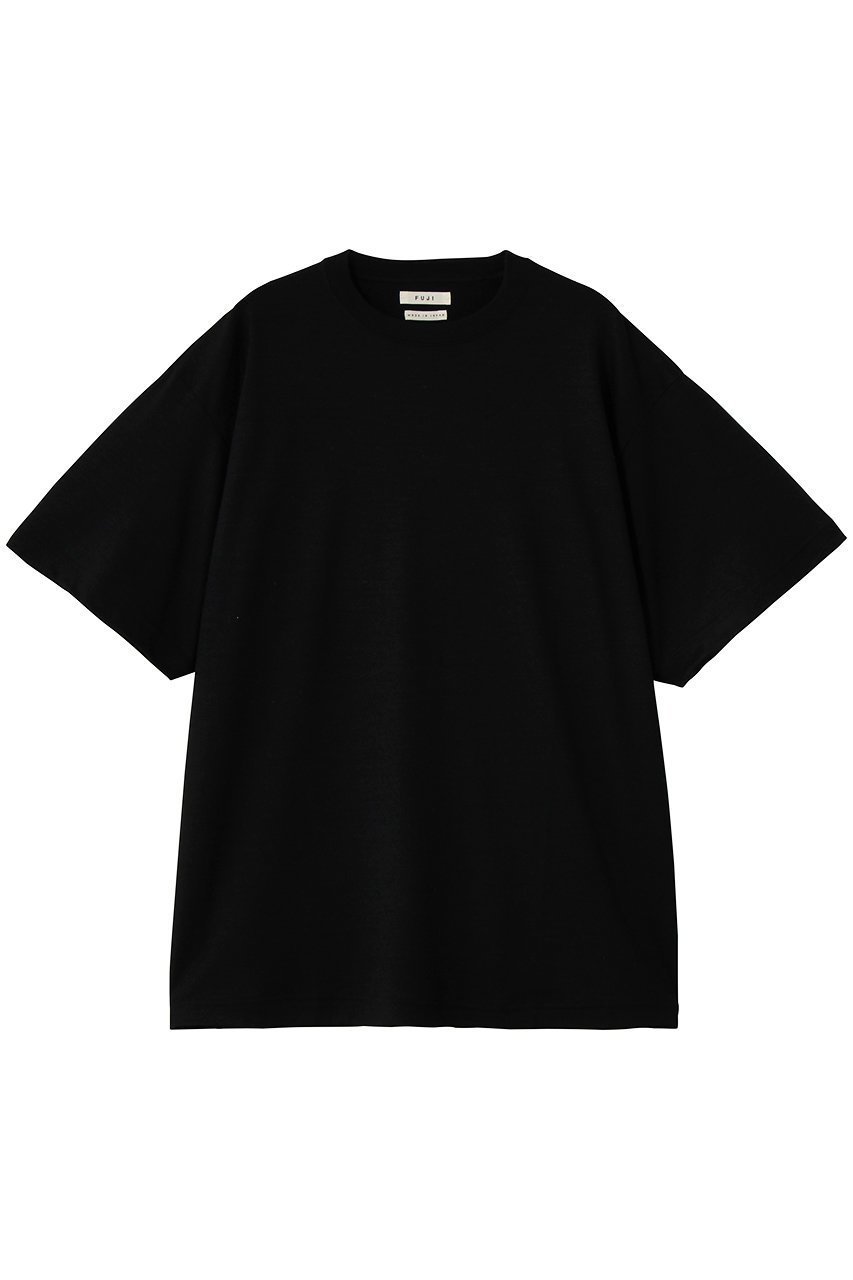 【フジ/FUJI / MEN】の【MEN】WOOL S/S T-SHIRT インテリア・キッズ・メンズ・レディースファッション・服の通販 founy(ファニー) 　ファッション　Fashion　メンズファッション　Fashion for Men　トップス・カットソー　Cut & Sew Tops　メンズシャツ　Shirts　ショート　Short, Short Length　シンプル　Simple, Minimal　スリーブ　Sleeve, Long Sleeve / Short Sleeve　ボトム　Bottoms, Lower Wear　エレガント 上品　Elegant　夏　Summer　S/S・春夏　SS, Spring/Summer, Warm Season　BLACK|ID: prp329100004932264 ipo3291000000037019793