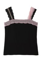 【ルール ロジェット/leur logette】のストレッチジャージー配色キャミソール 人気、トレンドファッション・服の通販 founy(ファニー) ファッション Fashion レディースファッション Fashion for Women トップス・カットソー Cut & Sew Tops キャミソール&ノースリーブ Camisoles & Sleeveless Tops シャツ・ブラウス・オフィスカジュアル Elegant Blouses & Button-Ups ロングTシャツ・Tシャツ Longline T-Shirts & Tees カットソー・ベーシックTシャツ Cut-and-Sewn Tops / Stretch Tees & Basics インナー Innerwear キャミソール Camisole, Spaghetti Strap Top ストレッチ Stretch, Stretchy Fabric タンク Tank Top, Sleeveless Top ラグジュアリー Luxury, Elegant レース Lace, Lace Fabric 夏 Summer 羽織 Haori, Light Jacket thumbnail ブラック|ID: prp329100004932266 ipo3291000000037019814