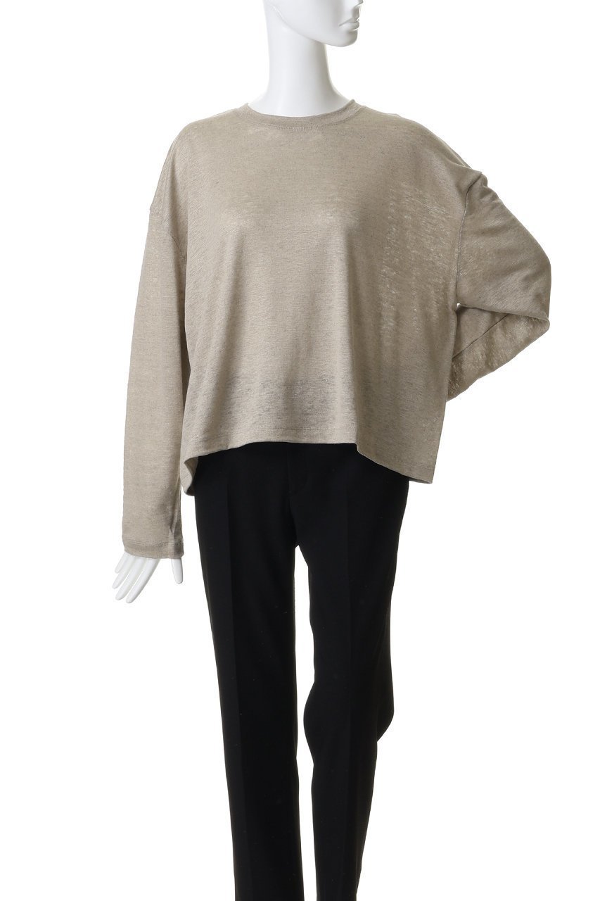 【フローレント/FLORENT】のソフトリネン ロングスリーブトップス 人気、トレンドファッション・服の通販 founy(ファニー) 　ファッション　Fashion　レディースファッション　Fashion for Women　トップス・カットソー　Cut & Sew Tops　シャツ・ブラウス・オフィスカジュアル　Elegant Blouses & Button-Ups　ロングTシャツ・Tシャツ　Longline T-Shirts & Tees　カットソー・ベーシックTシャツ　Cut-and-Sewn Tops / Stretch Tees & Basics　スリーブ　Sleeve, Long Sleeve / Short Sleeve　リネン　Linen, Linen Fabric　ロング　Long, Long-Length　other-2|ID: prp329100004932272 ipo3291000000037019862