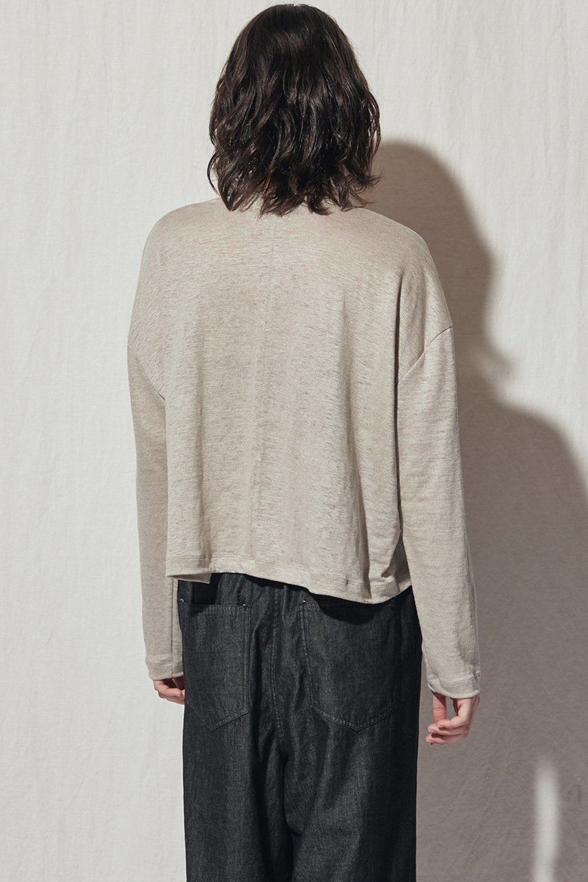 【フローレント/FLORENT】のソフトリネン ロングスリーブトップス 人気、トレンドファッション・服の通販 founy(ファニー) 　ファッション　Fashion　レディースファッション　Fashion for Women　トップス・カットソー　Cut & Sew Tops　シャツ・ブラウス・オフィスカジュアル　Elegant Blouses & Button-Ups　ロングTシャツ・Tシャツ　Longline T-Shirts & Tees　カットソー・ベーシックTシャツ　Cut-and-Sewn Tops / Stretch Tees & Basics　スリーブ　Sleeve, Long Sleeve / Short Sleeve　リネン　Linen, Linen Fabric　ロング　Long, Long-Length　other-7|ID: prp329100004932272 ipo3291000000037019867