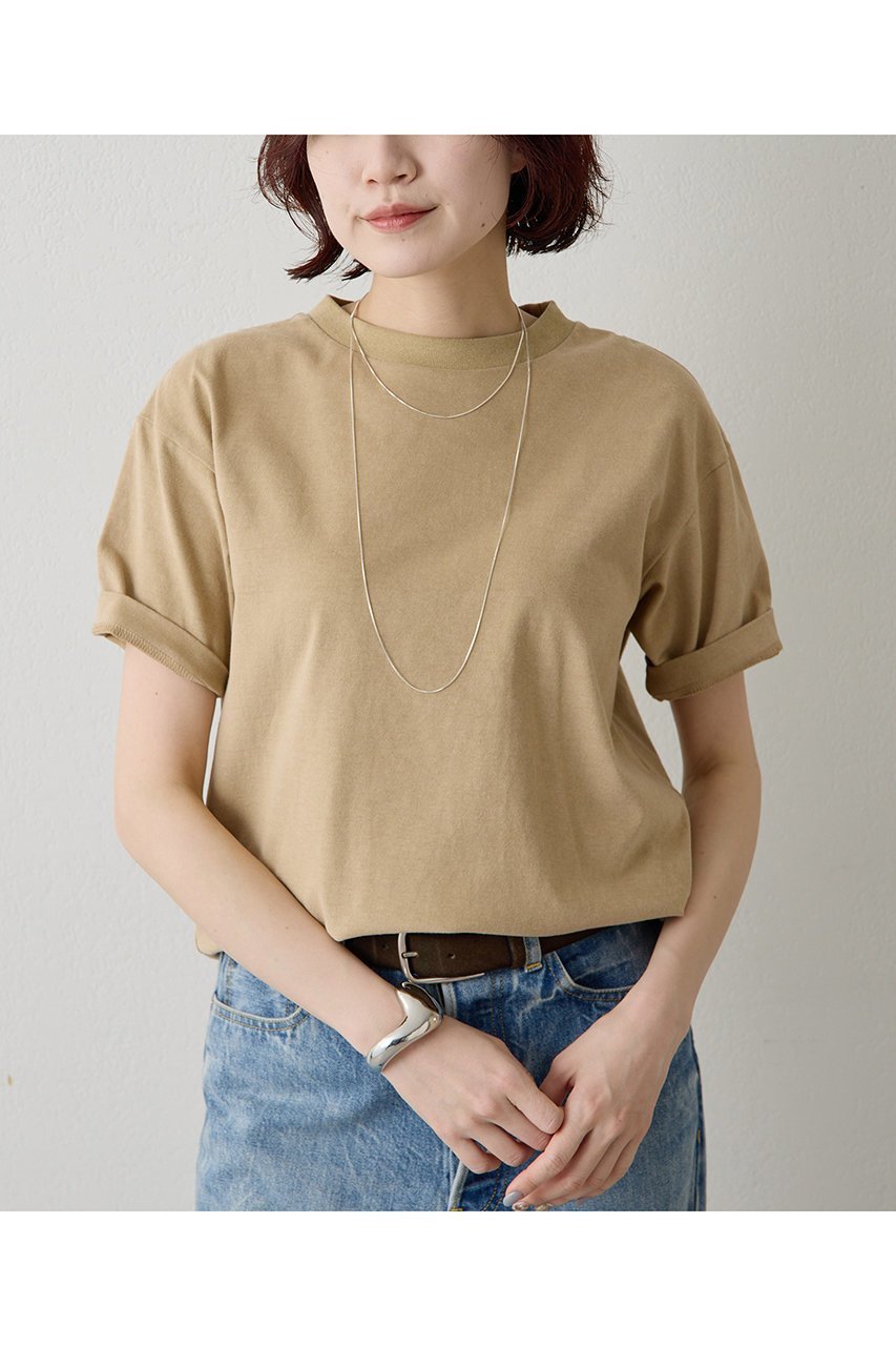 【ウィムガゼット/Whim Gazette】のヴィンテージ天竺Tシャツ インテリア・キッズ・メンズ・レディースファッション・服の通販 founy(ファニー) 　ファッション　Fashion　レディースファッション　Fashion for Women　トップス・カットソー　Cut & Sew Tops　シャツ・ブラウス・オフィスカジュアル　Elegant Blouses & Button-Ups　ロングTシャツ・Tシャツ　Longline T-Shirts & Tees　カットソー・ベーシックTシャツ　Cut-and-Sewn Tops / Stretch Tees & Basics　おすすめ　Recommended / Our Picks　ショート　Short, Short Length　シンプル　Simple, Minimal　スリーブ　Sleeve, Long Sleeve / Short Sleeve　タンブラー　Tumbler, Travel Mug　デニム　Denim, Jeans Material　ボトム　Bottoms, Lower Wear　ミックス　Mix, Mixed Style　ヴィンテージ　Vintage Style　ベージュ|ID: prp329100004932273 ipo3291000000037019871