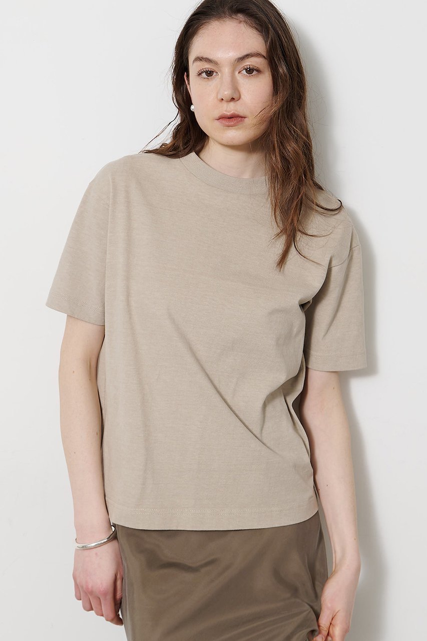 【ウィムガゼット/Whim Gazette】のヴィンテージ天竺Tシャツ インテリア・キッズ・メンズ・レディースファッション・服の通販 founy(ファニー) 　ファッション　Fashion　レディースファッション　Fashion for Women　トップス・カットソー　Cut & Sew Tops　シャツ・ブラウス・オフィスカジュアル　Elegant Blouses & Button-Ups　ロングTシャツ・Tシャツ　Longline T-Shirts & Tees　カットソー・ベーシックTシャツ　Cut-and-Sewn Tops / Stretch Tees & Basics　おすすめ　Recommended / Our Picks　ショート　Short, Short Length　シンプル　Simple, Minimal　スリーブ　Sleeve, Long Sleeve / Short Sleeve　タンブラー　Tumbler, Travel Mug　デニム　Denim, Jeans Material　ボトム　Bottoms, Lower Wear　ミックス　Mix, Mixed Style　ヴィンテージ　Vintage Style　グレージュ|ID: prp329100004932273 ipo3291000000037019872