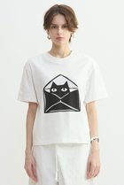 【プレインピープル/PLAIN PEOPLE】のキャットプリントTシャツ 人気、トレンドファッション・服の通販 founy(ファニー) ファッション Fashion レディースファッション Fashion for Women トップス・カットソー Cut & Sew Tops シャツ・ブラウス・オフィスカジュアル Elegant Blouses & Button-Ups ロングTシャツ・Tシャツ Longline T-Shirts & Tees カットソー・ベーシックTシャツ Cut-and-Sewn Tops / Stretch Tees & Basics クロップド Cropped, Short Length ショート Short, Short Length シンプル Simple, Minimal スリーブ Sleeve, Long Sleeve / Short Sleeve ドロップ Drop Shoulder, Dropped Style ベーシック Basic, Essential ボトム Bottoms, Lower Wear リラックス Relax, Relaxed Fit エレガント 上品 Elegant 再入荷 Restock / Back in Stock thumbnail ホワイト(封筒)|ID: prp329100004932275 ipo3291000000037019886