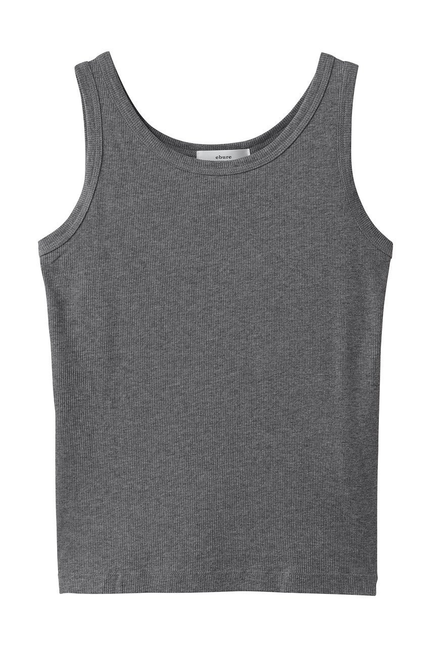 【エブール/ebure】のクリアナチュラルテレコ タンクトップ インテリア・キッズ・メンズ・レディースファッション・服の通販 founy(ファニー) 　ファッション　Fashion　レディースファッション　Fashion for Women　トップス・カットソー　Cut & Sew Tops　キャミソール&ノースリーブ　Camisoles & Sleeveless Tops　シャツ・ブラウス・オフィスカジュアル　Elegant Blouses & Button-Ups　ロングTシャツ・Tシャツ　Longline T-Shirts & Tees　カットソー・ベーシックTシャツ　Cut-and-Sewn Tops / Stretch Tees & Basics　キャミソール　Camisole, Spaghetti Strap Top　シルケット　Silket, Silky Cotton　タンク　Tank Top, Sleeveless Top　テレコ　Ribbed, Rib Stitch　フィット　Fit, Slim Fit　エレガント 上品　Elegant　トップグレー|ID: prp329100004932304 ipo3291000000037020111