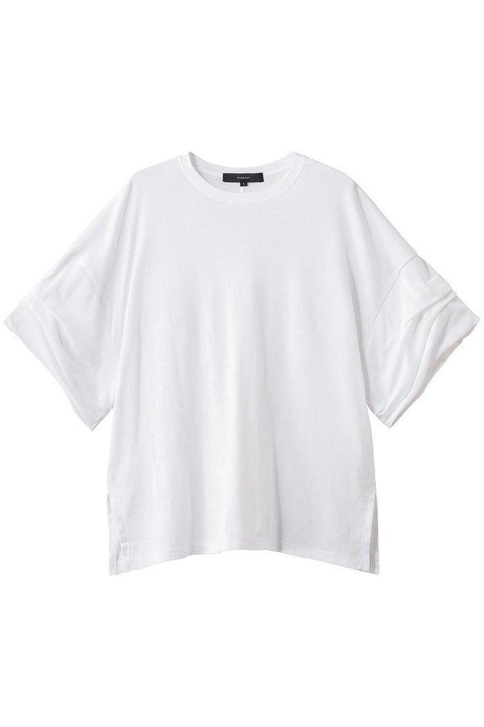 【フローレント/FLORENT】のオーガニックコットン ギャザースリーブTシャツ インテリア・キッズ・メンズ・レディースファッション・服の通販 founy(ファニー) https://founy.com/ ファッション Fashion レディースファッション Fashion for Women トップス・カットソー Cut & Sew Tops シャツ・ブラウス・オフィスカジュアル Elegant Blouses & Button-Ups ロングTシャツ・Tシャツ Longline T-Shirts & Tees カットソー・ベーシックTシャツ Cut-and-Sewn Tops / Stretch Tees & Basics インド Indian Textile ギャザー Gathered, Ruffled ショート Short, Short Length シンプル Simple, Minimal スリーブ Sleeve, Long Sleeve / Short Sleeve |ID: prp329100004932307 ipo3291000000037020127