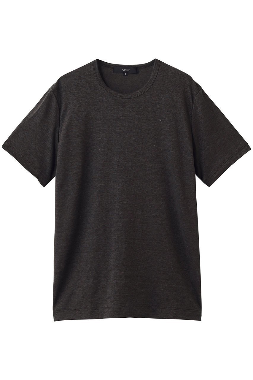 【フローレント/FLORENT】のソフトリネントップス インテリア・キッズ・メンズ・レディースファッション・服の通販 founy(ファニー) 　ファッション　Fashion　レディースファッション　Fashion for Women　トップス・カットソー　Cut & Sew Tops　シャツ・ブラウス・オフィスカジュアル　Elegant Blouses & Button-Ups　ロングTシャツ・Tシャツ　Longline T-Shirts & Tees　カットソー・ベーシックTシャツ　Cut-and-Sewn Tops / Stretch Tees & Basics　ショート　Short, Short Length　スリーブ　Sleeve, Long Sleeve / Short Sleeve　リネン　Linen, Linen Fabric　エレガント 上品　Elegant　チャコールグレー|ID: prp329100004932312 ipo3291000000037020171