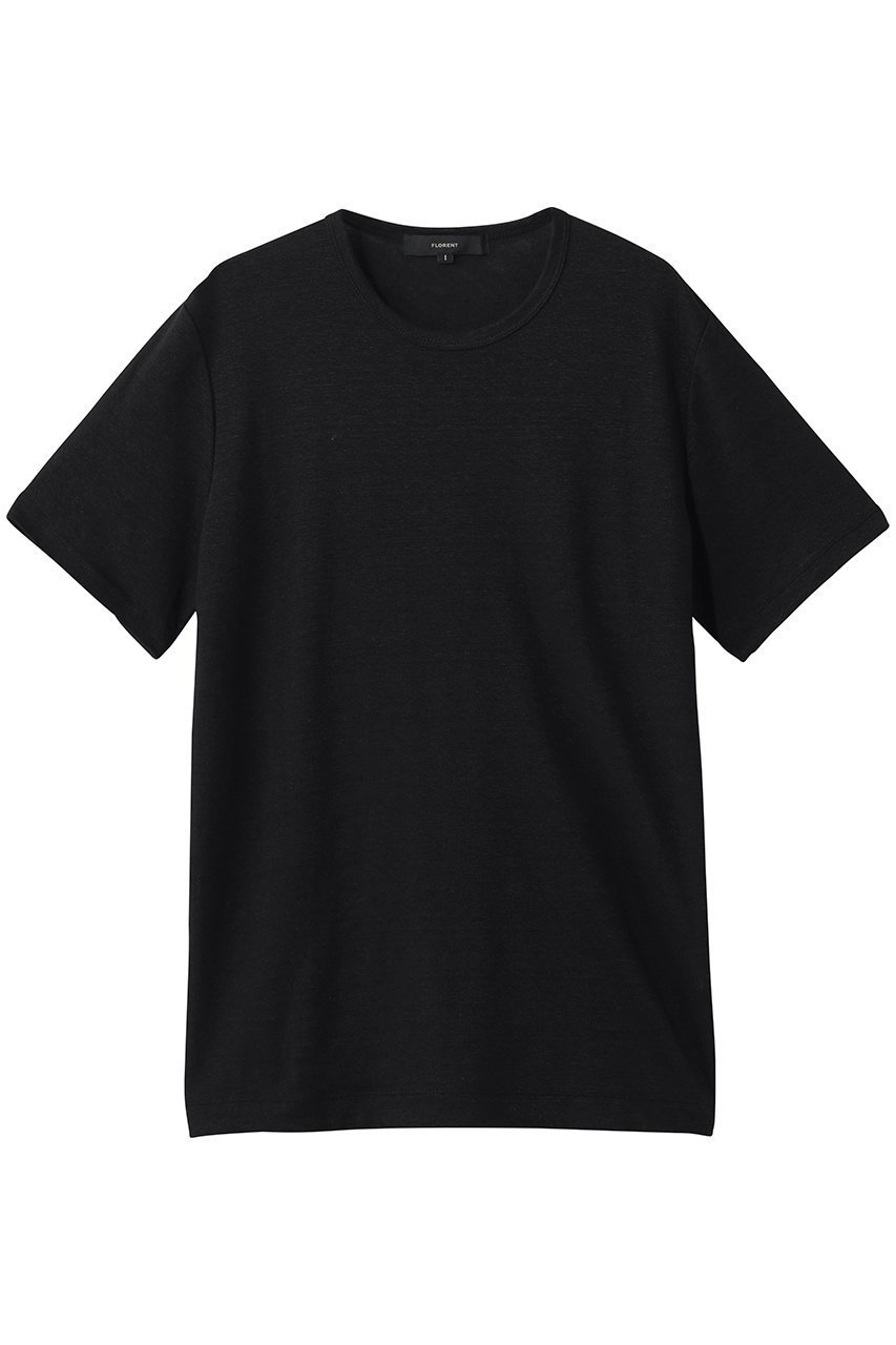 【フローレント/FLORENT】のソフトリネントップス インテリア・キッズ・メンズ・レディースファッション・服の通販 founy(ファニー) 　ファッション　Fashion　レディースファッション　Fashion for Women　トップス・カットソー　Cut & Sew Tops　シャツ・ブラウス・オフィスカジュアル　Elegant Blouses & Button-Ups　ロングTシャツ・Tシャツ　Longline T-Shirts & Tees　カットソー・ベーシックTシャツ　Cut-and-Sewn Tops / Stretch Tees & Basics　ショート　Short, Short Length　スリーブ　Sleeve, Long Sleeve / Short Sleeve　リネン　Linen, Linen Fabric　エレガント 上品　Elegant　ブラック|ID: prp329100004932312 ipo3291000000037020172