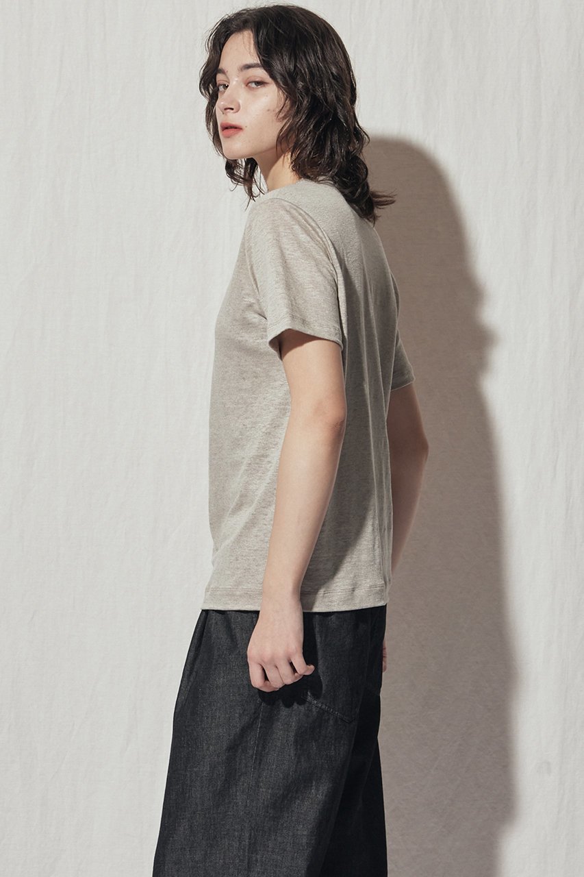 【フローレント/FLORENT】のソフトリネントップス 人気、トレンドファッション・服の通販 founy(ファニー) 　ファッション　Fashion　レディースファッション　Fashion for Women　トップス・カットソー　Cut & Sew Tops　シャツ・ブラウス・オフィスカジュアル　Elegant Blouses & Button-Ups　ロングTシャツ・Tシャツ　Longline T-Shirts & Tees　カットソー・ベーシックTシャツ　Cut-and-Sewn Tops / Stretch Tees & Basics　ショート　Short, Short Length　スリーブ　Sleeve, Long Sleeve / Short Sleeve　リネン　Linen, Linen Fabric　エレガント 上品　Elegant　other-6|ID: prp329100004932312 ipo3291000000037020178