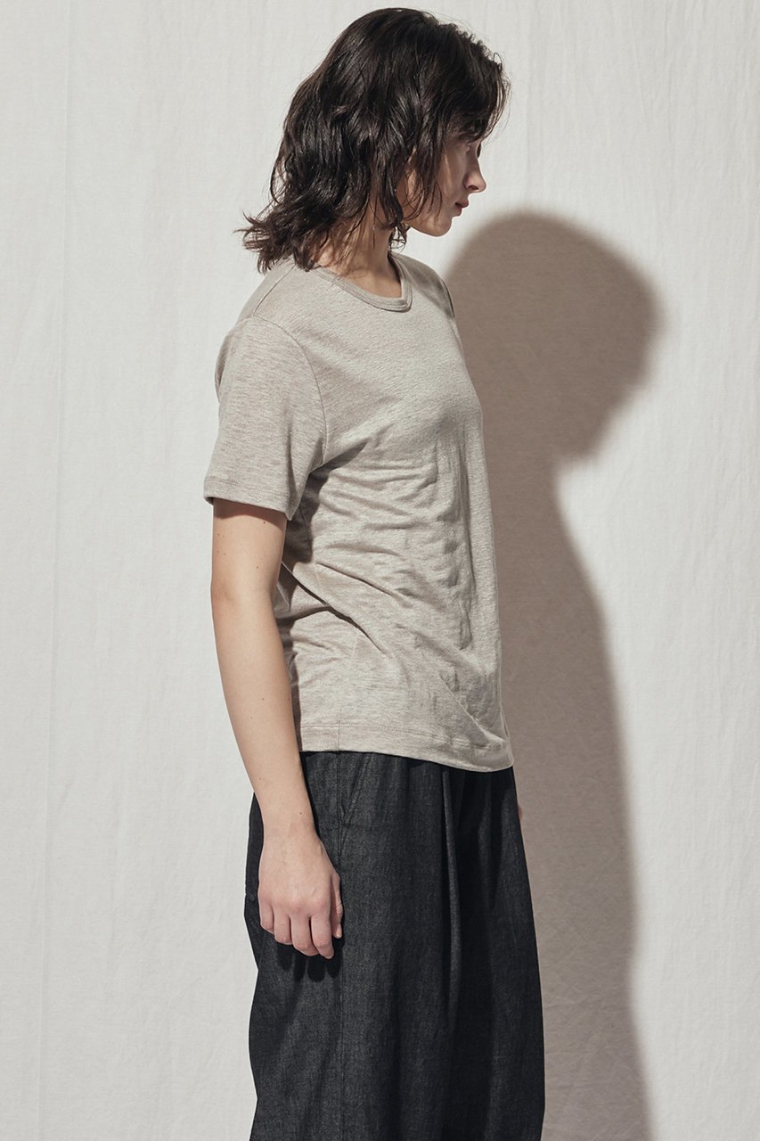 【フローレント/FLORENT】のソフトリネントップス 人気、トレンドファッション・服の通販 founy(ファニー) 　ファッション　Fashion　レディースファッション　Fashion for Women　トップス・カットソー　Cut & Sew Tops　シャツ・ブラウス・オフィスカジュアル　Elegant Blouses & Button-Ups　ロングTシャツ・Tシャツ　Longline T-Shirts & Tees　カットソー・ベーシックTシャツ　Cut-and-Sewn Tops / Stretch Tees & Basics　ショート　Short, Short Length　スリーブ　Sleeve, Long Sleeve / Short Sleeve　リネン　Linen, Linen Fabric　エレガント 上品　Elegant　other-8|ID: prp329100004932312 ipo3291000000037020180