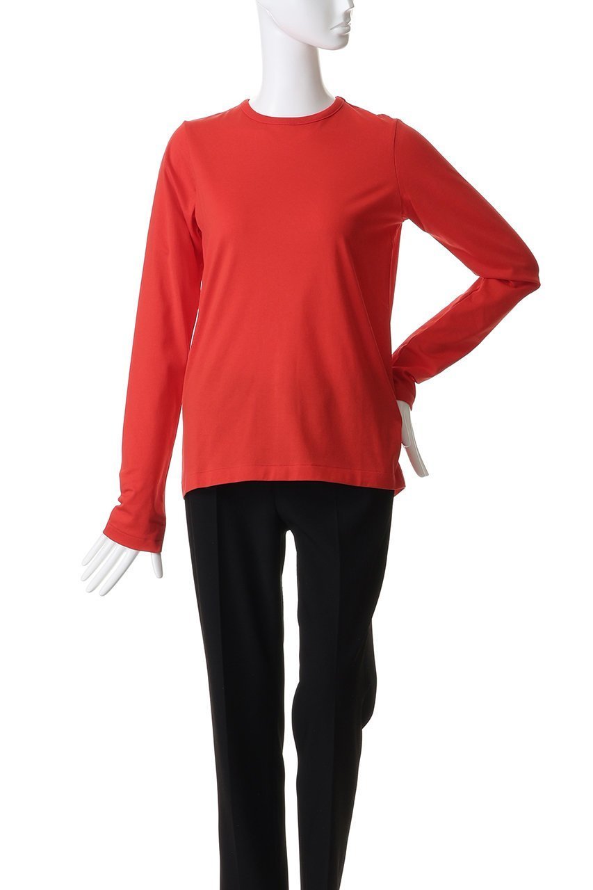 【ハー/HER.】のコットンクルーネックカットソー 人気、トレンドファッション・服の通販 founy(ファニー) 　ファッション　Fashion　レディースファッション　Fashion for Women　トップス・カットソー　Cut & Sew Tops　シャツ・ブラウス・オフィスカジュアル　Elegant Blouses & Button-Ups　ロングTシャツ・Tシャツ　Longline T-Shirts & Tees　カットソー・ベーシックTシャツ　Cut-and-Sewn Tops / Stretch Tees & Basics　なめらか　Smooth, Silky Texture　インナー　Innerwear　スリーブ　Sleeve, Long Sleeve / Short Sleeve　トレンド　Trend, Trending Now　ロング　Long, Long-Length　エレガント 上品　Elegant　定番　Standard, Basic Item　other-2|ID: prp329100004932318 ipo3291000000037020215