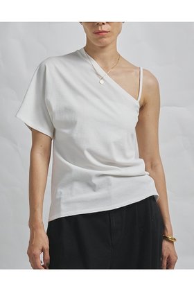 【ウィムガゼット/Whim Gazette】の【GEMINI】ワンショルダーカットソー 人気、トレンドファッション・服の通販 founy(ファニー) ファッション Fashion レディースファッション Fashion for Women トップス・カットソー Cut & Sew Tops シャツ・ブラウス・オフィスカジュアル Elegant Blouses & Button-Ups ロングTシャツ・Tシャツ Longline T-Shirts & Tees カットソー・ベーシックTシャツ Cut-and-Sewn Tops / Stretch Tees & Basics アシンメトリー Asymmetrical Style インナー Innerwear ショート Short, Short Length ジャケット Jacket, Outerwear スリーブ Sleeve, Long Sleeve / Short Sleeve ツイル Twist, Twisted Detail ヴィンテージ Vintage Style 新作・新入荷 New Arrivals / New In |ID:prp329100004932324