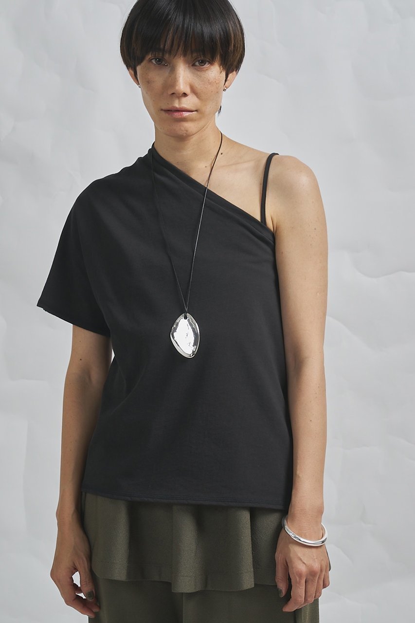 【ウィムガゼット/Whim Gazette】の【GEMINI】ワンショルダーカットソー インテリア・キッズ・メンズ・レディースファッション・服の通販 founy(ファニー) 　ファッション　Fashion　レディースファッション　Fashion for Women　トップス・カットソー　Cut & Sew Tops　シャツ・ブラウス・オフィスカジュアル　Elegant Blouses & Button-Ups　ロングTシャツ・Tシャツ　Longline T-Shirts & Tees　カットソー・ベーシックTシャツ　Cut-and-Sewn Tops / Stretch Tees & Basics　アシンメトリー　Asymmetrical Style　インナー　Innerwear　ショート　Short, Short Length　ジャケット　Jacket, Outerwear　スリーブ　Sleeve, Long Sleeve / Short Sleeve　ツイル　Twist, Twisted Detail　ヴィンテージ　Vintage Style　新作・新入荷　New Arrivals / New In　チャコールグレー|ID: prp329100004932324 ipo3291000000037020252