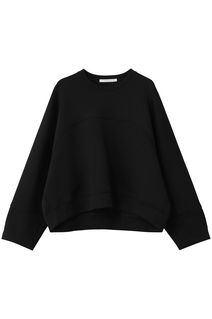 【プレインピープル/PLAIN PEOPLE】のビッグシルエットプルオーバー インテリア・キッズ・メンズ・レディースファッション・服の通販 founy(ファニー) 　ファッション　Fashion　レディースファッション　Fashion for Women　トップス・カットソー　Cut & Sew Tops　シャツ・ブラウス・オフィスカジュアル　Elegant Blouses & Button-Ups　ロングTシャツ・Tシャツ　Longline T-Shirts & Tees　カジュアルプルオーバー・ニットトップス　Pullovers & Knit Tops / Casual Pullovers　カットソー・ベーシックTシャツ　Cut-and-Sewn Tops / Stretch Tees & Basics　ショート　Short, Short Length　スリーブ　Sleeve, Long Sleeve / Short Sleeve　バランス　Balance, Style Balance　ヘムライン　Hemline, Bottom Cut　ロング　Long, Long-Length　ワイド　Wide, Wide Fit　ブラック|ID: prp329100004932326 ipo3291000000037020271