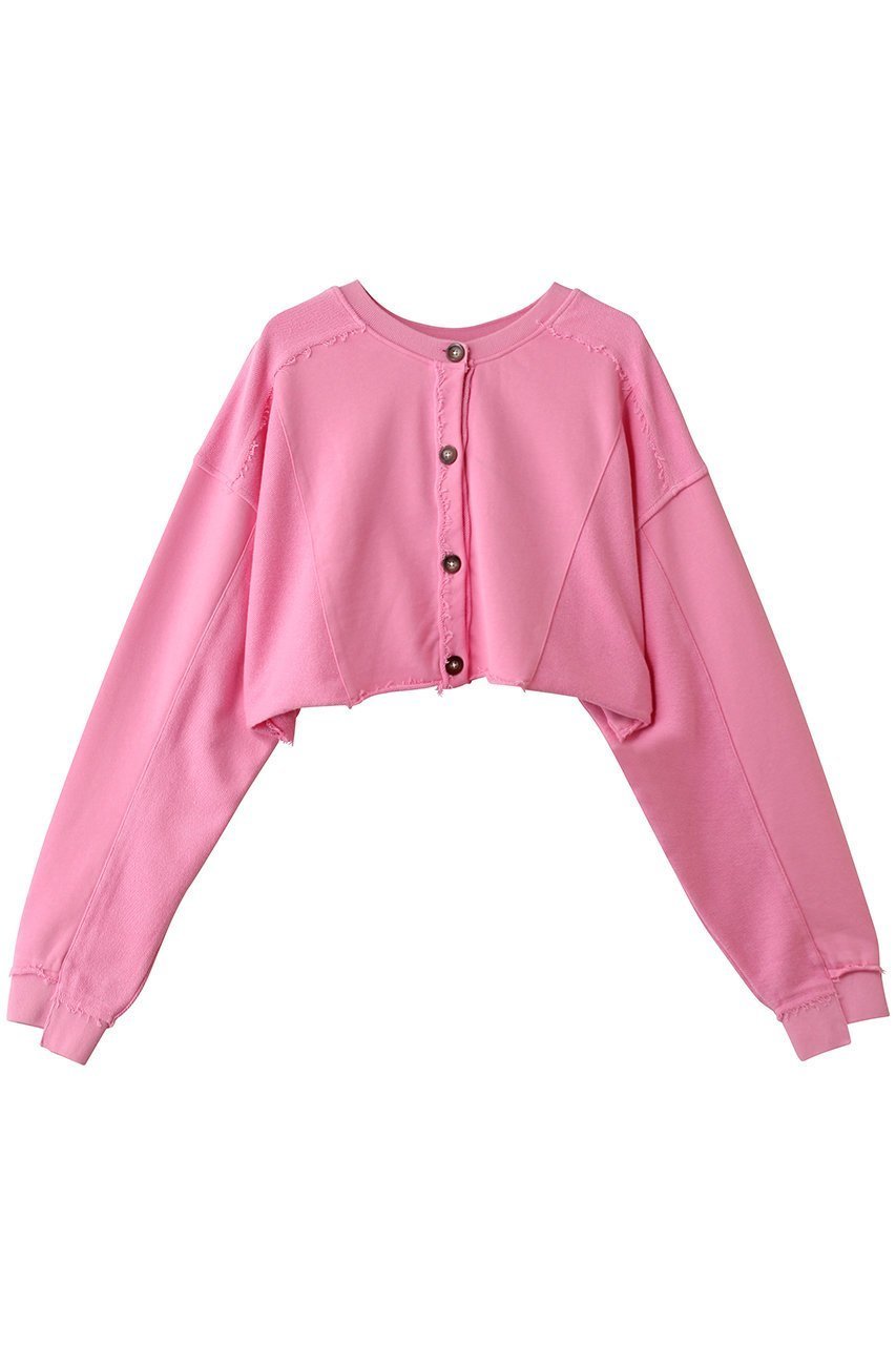 【メゾンスペシャル/MAISON SPECIAL】の2-Way Short Sweat Cardigan/2WAYショートスウェットカーディガン インテリア・キッズ・メンズ・レディースファッション・服の通販 founy(ファニー) 　ファッション　Fashion　レディースファッション　Fashion for Women　トップス・カットソー　Cut & Sew Tops　カーディガン・羽織り　Layered Style Cardigans　シャツ・ブラウス・オフィスカジュアル　Elegant Blouses & Button-Ups　レディースパーカー・カジュアルフーディー　Casual Hoodies & Sweatshirts　ロングTシャツ・Tシャツ　Longline T-Shirts & Tees　スウェット・クルーネックトップス　Sweatshirts & Crewnecks / Relaxed Fit Sweat Tops　カットソー・ベーシックTシャツ　Cut-and-Sewn Tops / Stretch Tees & Basics　カーディガン　Cardigan, Knitwear　ショート　Short, Short Length　スウェット / スエット　Sweatshirt, Sweatwear　バランス　Balance, Style Balance　PNK(ピンク)|ID: prp329100004932329 ipo3291000000037020303