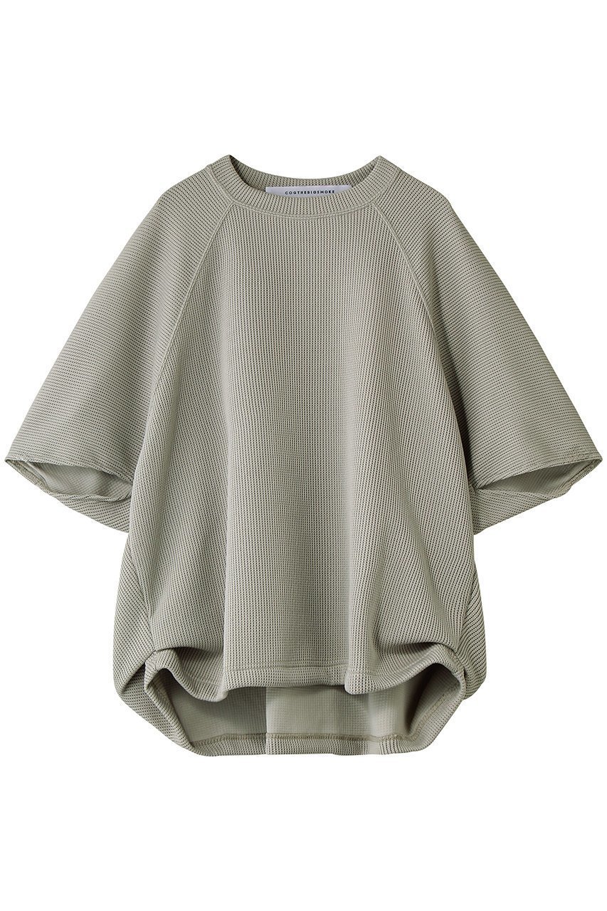 【プルミエ アロンディスモン/1er Arrondissement】の【COGTHEBIGSMOKE】“HELLEN”ペンタゴントップ(ニットライクジャージ) インテリア・キッズ・メンズ・レディースファッション・服の通販 founy(ファニー) 　ファッション　Fashion　レディースファッション　Fashion for Women　トップス・カットソー　Cut & Sew Tops　ニット　Knit Tops & Sweaters　シャツ・ブラウス・オフィスカジュアル　Elegant Blouses & Button-Ups　ロングTシャツ・Tシャツ　Longline T-Shirts & Tees　カットソー・ベーシックTシャツ　Cut-and-Sewn Tops / Stretch Tees & Basics　おすすめ　Recommended / Our Picks　ショート　Short, Short Length　シンプル　Simple, Minimal　スウェット / スエット　Sweatshirt, Sweatwear　スリーブ　Sleeve, Long Sleeve / Short Sleeve　バランス　Balance, Style Balance　ルーズ　Loose, Oversized　レギンス　Leggings, Stretch Pants　ワイド　Wide, Wide Fit　ライトグレー|ID: prp329100004932333 ipo3291000000037020334