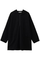 【プレインピープル/PLAIN PEOPLE】のハーフジップビッグパーカー ブラック|ID: prp329100004932337 ipo3291000000037020356