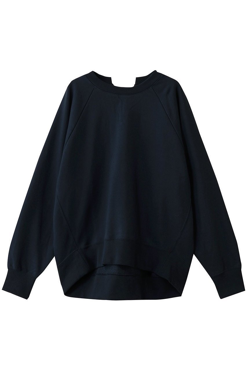 【プルミエ アロンディスモン/1er Arrondissement】の【SOLto】レースアップスウェット インテリア・キッズ・メンズ・レディースファッション・服の通販 founy(ファニー) 　ファッション　Fashion　レディースファッション　Fashion for Women　トップス・カットソー　Cut & Sew Tops　シャツ・ブラウス・オフィスカジュアル　Elegant Blouses & Button-Ups　レディースパーカー・カジュアルフーディー　Casual Hoodies & Sweatshirts　ロングTシャツ・Tシャツ　Longline T-Shirts & Tees　スウェット・クルーネックトップス　Sweatshirts & Crewnecks / Relaxed Fit Sweat Tops　カットソー・ベーシックTシャツ　Cut-and-Sewn Tops / Stretch Tees & Basics　スウェット / スエット　Sweatshirt, Sweatwear　スリーブ　Sleeve, Long Sleeve / Short Sleeve　ロング　Long, Long-Length　A/W・秋冬　Autumn/Winter　ダークネイビー|ID: prp329100004932340 ipo3291000000037020395