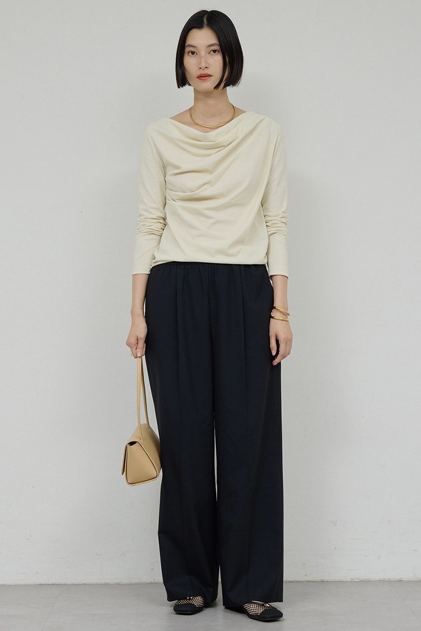 【ガリャルダガランテ/GALLARDAGALANTE】の【2WAY】オフショルカットソー 人気、トレンドファッション・服の通販 founy(ファニー) 　ファッション　Fashion　レディースファッション　Fashion for Women　トップス・カットソー　Cut & Sew Tops　シャツ・ブラウス・オフィスカジュアル　Elegant Blouses & Button-Ups　ロングTシャツ・Tシャツ　Longline T-Shirts & Tees　カットソー・ベーシックTシャツ　Cut-and-Sewn Tops / Stretch Tees & Basics　ショルダー　Shoulder, Shoulder Strap　スリーブ　Sleeve, Long Sleeve / Short Sleeve　ドレープ　Drape, Draping Fabric　ロング　Long, Long-Length　other-2|ID: prp329100004932344 ipo3291000000037020424