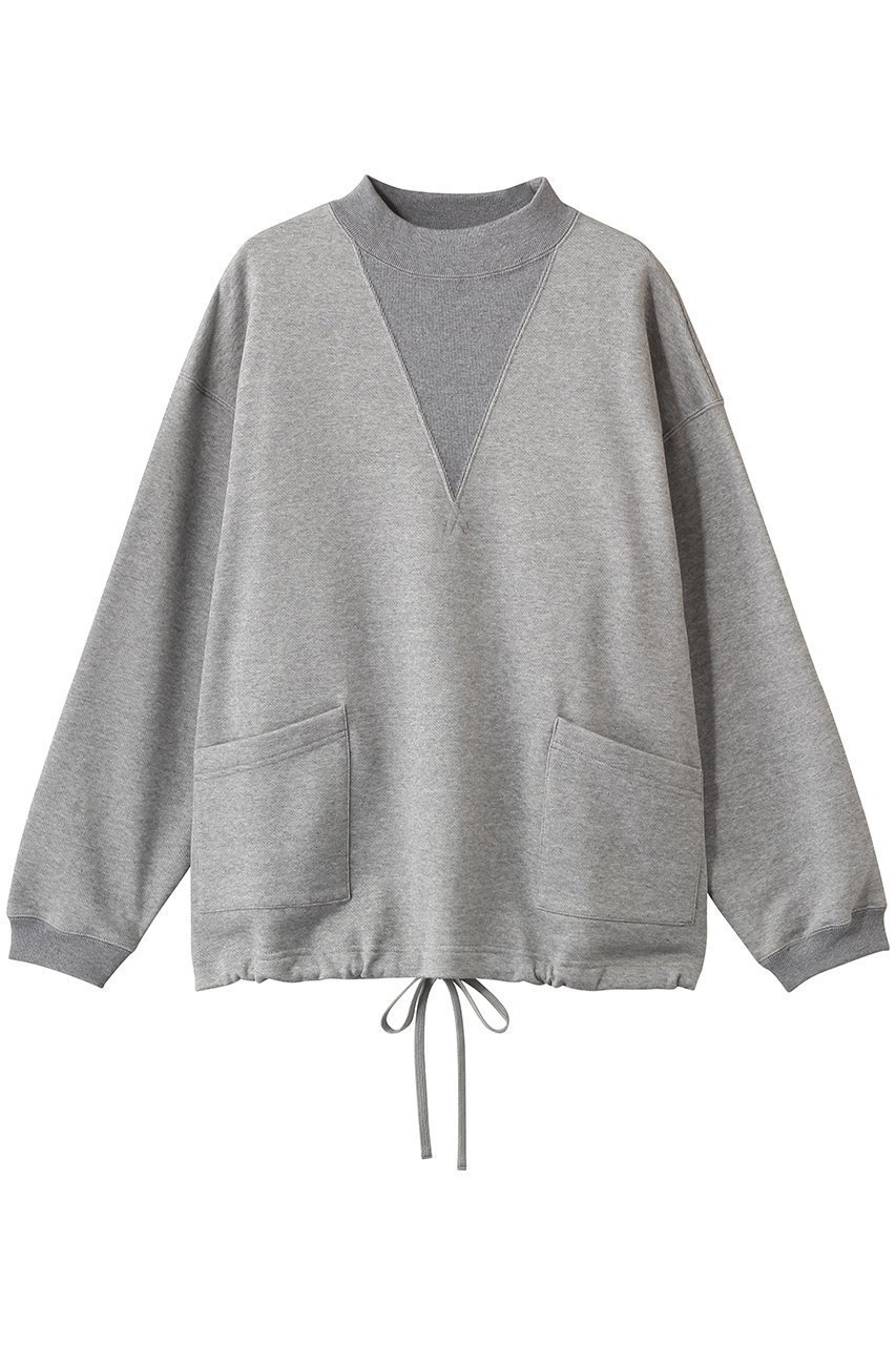 【ミディウミ/MidiUmi】のwork sweat PO プルオーバー インテリア・キッズ・メンズ・レディースファッション・服の通販 founy(ファニー) 　ファッション　Fashion　レディースファッション　Fashion for Women　トップス・カットソー　Cut & Sew Tops　シャツ・ブラウス・オフィスカジュアル　Elegant Blouses & Button-Ups　レディースパーカー・カジュアルフーディー　Casual Hoodies & Sweatshirts　ロングTシャツ・Tシャツ　Longline T-Shirts & Tees　カジュアルプルオーバー・ニットトップス　Pullovers & Knit Tops / Casual Pullovers　スウェット・クルーネックトップス　Sweatshirts & Crewnecks / Relaxed Fit Sweat Tops　カットソー・ベーシックTシャツ　Cut-and-Sewn Tops / Stretch Tees & Basics　スウェット / スエット　Sweatshirt, Sweatwear　ドッキング　Docking, Mixed Material　ポケット　Pocket, Pocket Detail　gray|ID: prp329100004932349 ipo3291000000037020456