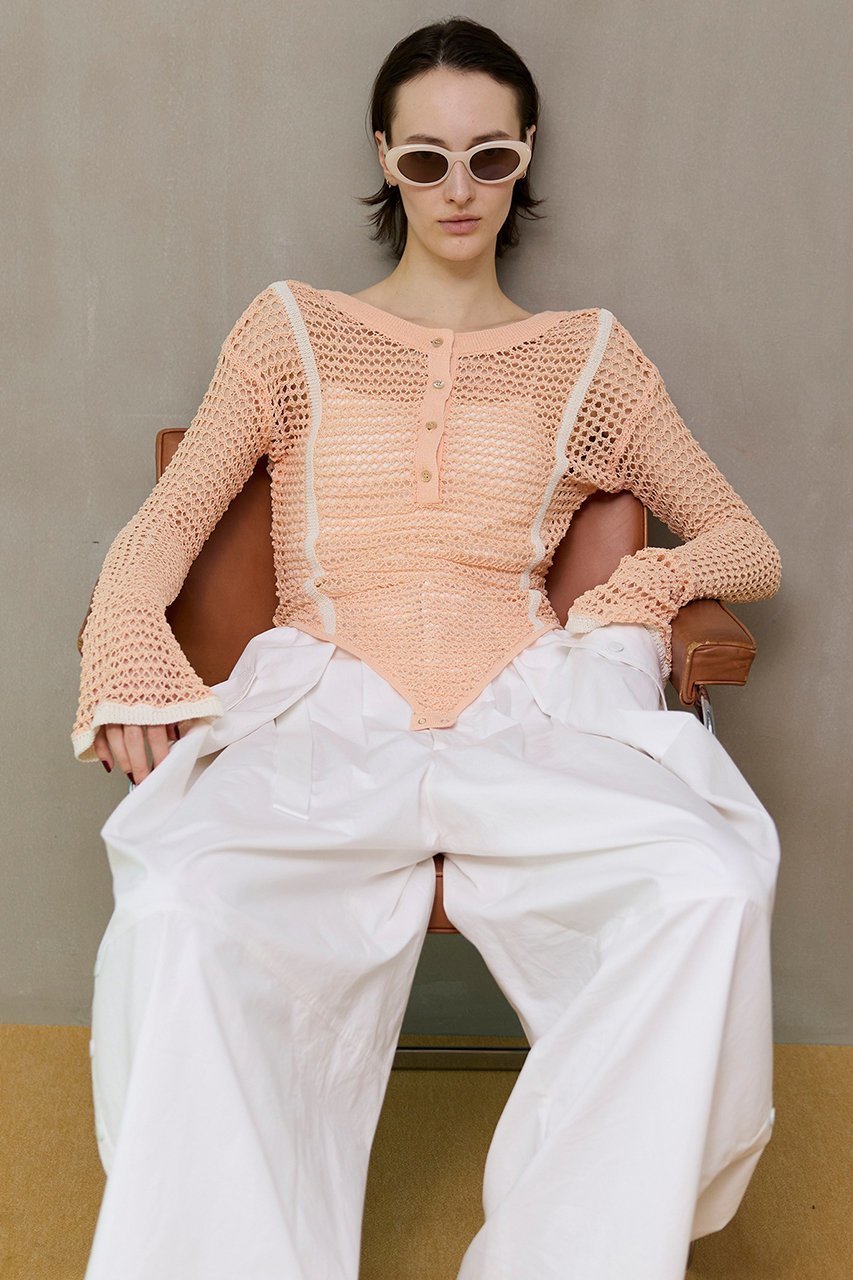 【メゾンスペシャル/MAISON SPECIAL】のCrochet-Like Bodysuit/クロシェライクボディスーツ 人気、トレンドファッション・服の通販 founy(ファニー) 　ファッション　Fashion　レディースファッション　Fashion for Women　トップス・カットソー　Cut & Sew Tops　シャツ・ブラウス・オフィスカジュアル　Elegant Blouses & Button-Ups　ロングTシャツ・Tシャツ　Longline T-Shirts & Tees　カットソー・ベーシックTシャツ　Cut-and-Sewn Tops / Stretch Tees & Basics　インナー　Innerwear　春　Spring　クロシェ　Crochet, Knitted Lace　シンプル　Simple, Minimal　ジャケット　Jacket, Outerwear　スリーブ　Sleeve, Long Sleeve / Short Sleeve　スーツ　Suit, Formalwear　ビーチ　Beach, Seaside　ピーチ　Peach, Soft Touch　フェミニン　Feminine, Girly　フロント　Front, Front Design　水着　Swimsuit, Swimwear　リゾート　Resort, Vacation Style　ロング　Long, Long-Length　S/S・春夏　SS, Spring/Summer, Warm Season　おすすめ　Recommended / Our Picks　夏　Summer　other-6|ID: prp329100004932354 ipo3291000000037020511