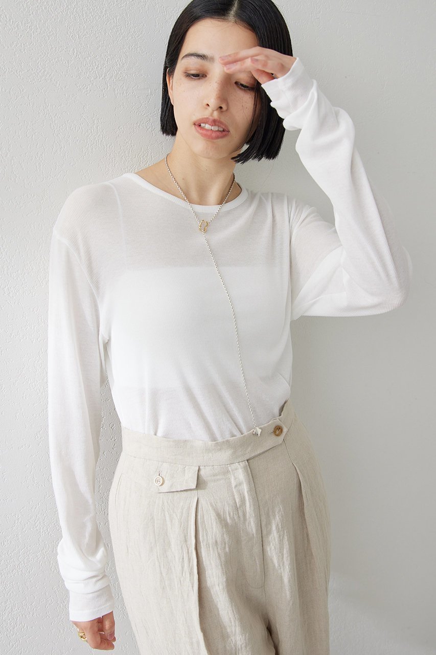 【ウィムガゼット/Whim Gazette】の【myporter】ロングスリーブTシャツ 人気、トレンドファッション・服の通販 founy(ファニー) 　ファッション　Fashion　レディースファッション　Fashion for Women　トップス・カットソー　Cut & Sew Tops　シャツ・ブラウス・オフィスカジュアル　Elegant Blouses & Button-Ups　ロングTシャツ・Tシャツ　Longline T-Shirts & Tees　カットソー・ベーシックTシャツ　Cut-and-Sewn Tops / Stretch Tees & Basics　スタンダード　Standard, Basic　スリーブ　Sleeve, Long Sleeve / Short Sleeve　テレコ　Ribbed, Rib Stitch　ロング　Long, Long-Length　 other-1|ID: prp329100004932357 ipo3291000000037020529