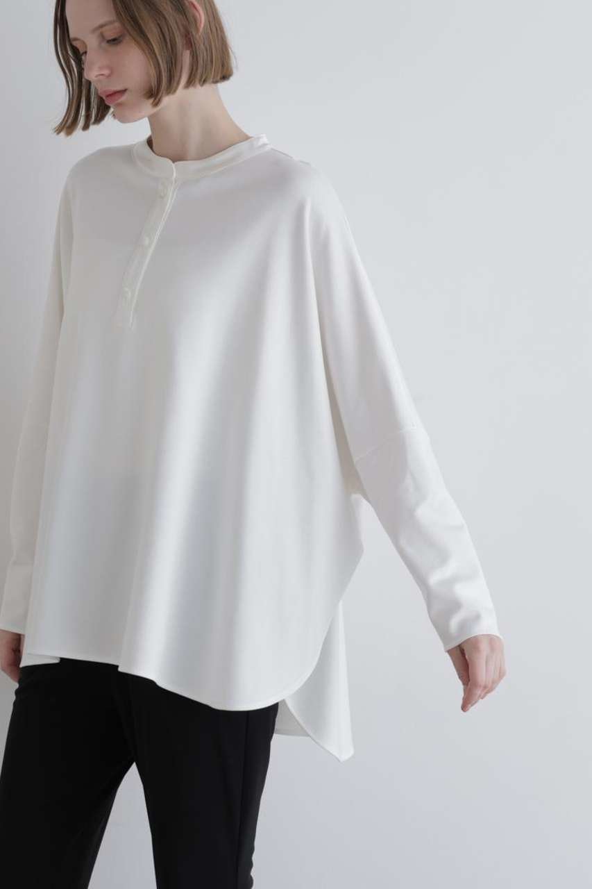 【ル フィル/LE PHIL】のヴィスポンチトップス 人気、トレンドファッション・服の通販 founy(ファニー) 　ファッション　Fashion　レディースファッション　Fashion for Women　トップス・カットソー　Cut & Sew Tops　シャツ・ブラウス・オフィスカジュアル　Elegant Blouses & Button-Ups　ロングTシャツ・Tシャツ　Longline T-Shirts & Tees　カットソー・ベーシックTシャツ　Cut-and-Sewn Tops / Stretch Tees & Basics　エレガント 上品　Elegant　サテン　Satin, Glossy Fabric　スリーブ　Sleeve, Long Sleeve / Short Sleeve　パターン　Pattern, Design Print　ビッグ　Big, Oversized　ボトム　Bottoms, Lower Wear　ロング　Long, Long-Length　other-2|ID: prp329100004932359 ipo3291000000037020549