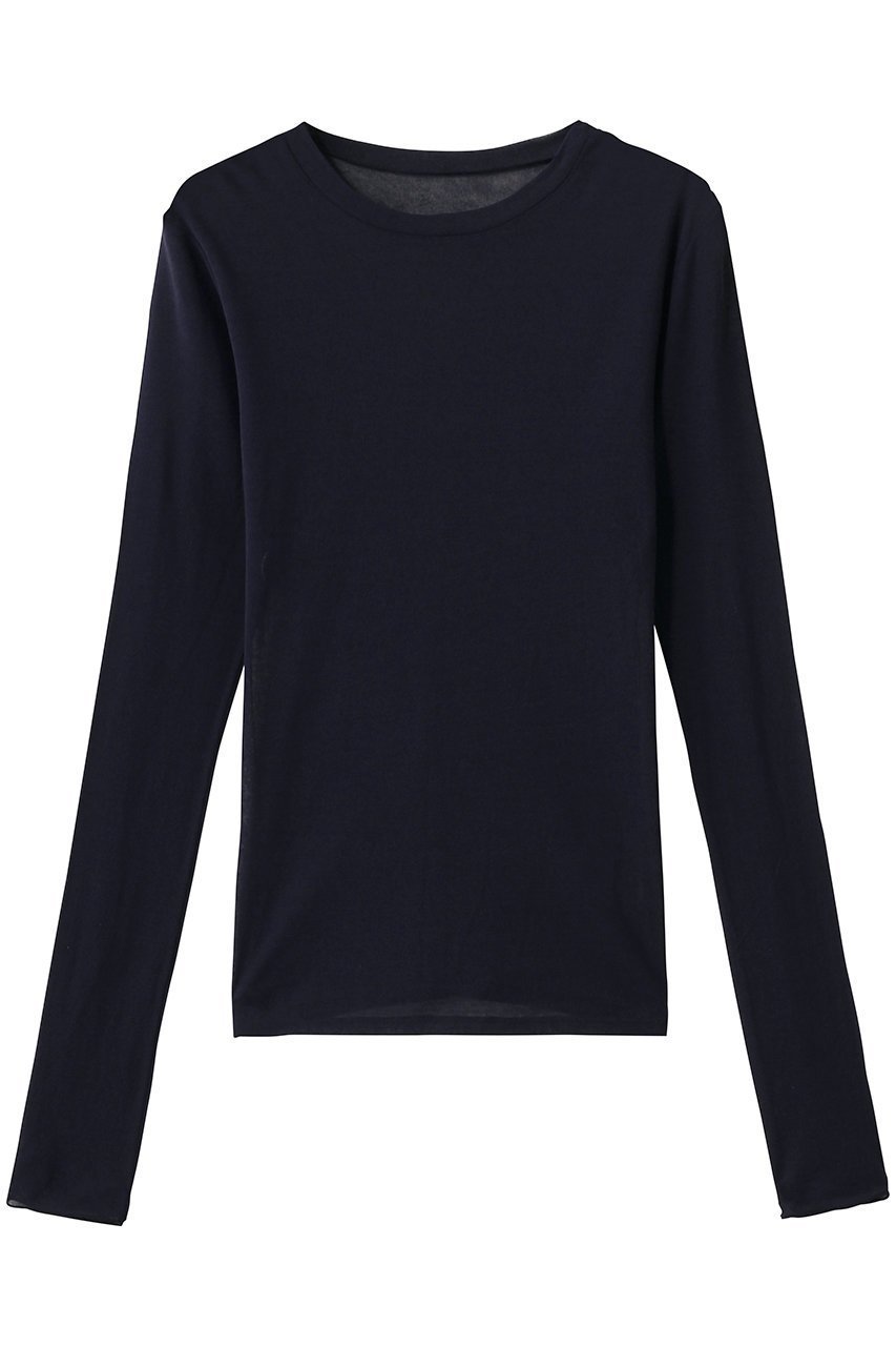 【スタニングルアー/STUNNING LURE】のインナーカラーロンT インテリア・キッズ・メンズ・レディースファッション・服の通販 founy(ファニー) 　ファッション　Fashion　レディースファッション　Fashion for Women　トップス・カットソー　Cut & Sew Tops　シャツ・ブラウス・オフィスカジュアル　Elegant Blouses & Button-Ups　ロングTシャツ・Tシャツ　Longline T-Shirts & Tees　カットソー・ベーシックTシャツ　Cut-and-Sewn Tops / Stretch Tees & Basics　なめらか　Smooth, Silky Texture　キャミワンピース　Cami Dress, Slip Dress　スウェット / スエット　Sweatshirt, Sweatwear　スリーブ　Sleeve, Long Sleeve / Short Sleeve　ベスト　Vest, Waistcoat　ロング　Long, Long-Length　ネイビー|ID: prp329100004932366 ipo3291000000037020614