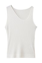 【スタニングルアー/STUNNING LURE】のカーブネックタンク 人気、トレンドファッション・服の通販 founy(ファニー) ファッション Fashion レディースファッション Fashion for Women トップス・カットソー Cut & Sew Tops キャミソール&ノースリーブ Camisoles & Sleeveless Tops シャツ・ブラウス・オフィスカジュアル Elegant Blouses & Button-Ups ロングTシャツ・Tシャツ Longline T-Shirts & Tees カットソー・ベーシックTシャツ Cut-and-Sewn Tops / Stretch Tees & Basics カーディガン Cardigan, Knitwear キャミソール Camisole, Spaghetti Strap Top ジャケット Jacket, Outerwear タンク Tank Top, Sleeveless Top デコルテ Décolleté, Neckline フィット Fit, Slim Fit 再入荷 Restock / Back in Stock thumbnail ホワイト|ID: prp329100004932368 ipo3291000000037020636