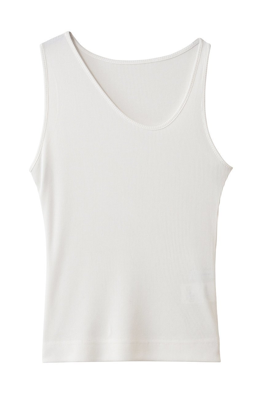 【スタニングルアー/STUNNING LURE】のカーブネックタンク インテリア・キッズ・メンズ・レディースファッション・服の通販 founy(ファニー) 　ファッション　Fashion　レディースファッション　Fashion for Women　トップス・カットソー　Cut & Sew Tops　キャミソール&ノースリーブ　Camisoles & Sleeveless Tops　シャツ・ブラウス・オフィスカジュアル　Elegant Blouses & Button-Ups　ロングTシャツ・Tシャツ　Longline T-Shirts & Tees　カットソー・ベーシックTシャツ　Cut-and-Sewn Tops / Stretch Tees & Basics　カーディガン　Cardigan, Knitwear　キャミソール　Camisole, Spaghetti Strap Top　ジャケット　Jacket, Outerwear　タンク　Tank Top, Sleeveless Top　デコルテ　Décolleté, Neckline　フィット　Fit, Slim Fit　再入荷　Restock / Back in Stock　ホワイト|ID: prp329100004932368 ipo3291000000037020636