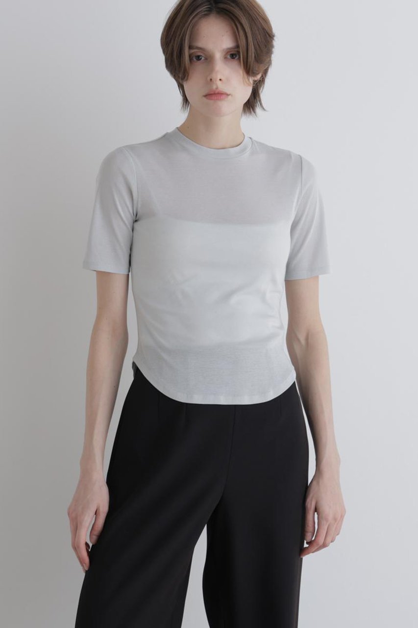 【ル フィル/LE PHIL】のシアーベーシックT 人気、トレンドファッション・服の通販 founy(ファニー) 　ファッション　Fashion　レディースファッション　Fashion for Women　トップス・カットソー　Cut & Sew Tops　シャツ・ブラウス・オフィスカジュアル　Elegant Blouses & Button-Ups　ロングTシャツ・Tシャツ　Longline T-Shirts & Tees　カットソー・ベーシックTシャツ　Cut-and-Sewn Tops / Stretch Tees & Basics　春　Spring　カットソー　Cut and Sewn Top　コンパクト　Compact, Small Size　シアー　Sheer, See-Through　ショート　Short, Short Length　スタンダード　Standard, Basic　スリーブ　Sleeve, Long Sleeve / Short Sleeve　バランス　Balance, Style Balance　S/S・春夏　SS, Spring/Summer, Warm Season　おすすめ　Recommended / Our Picks　夏　Summer　other-2|ID: prp329100004932369 ipo3291000000037020647