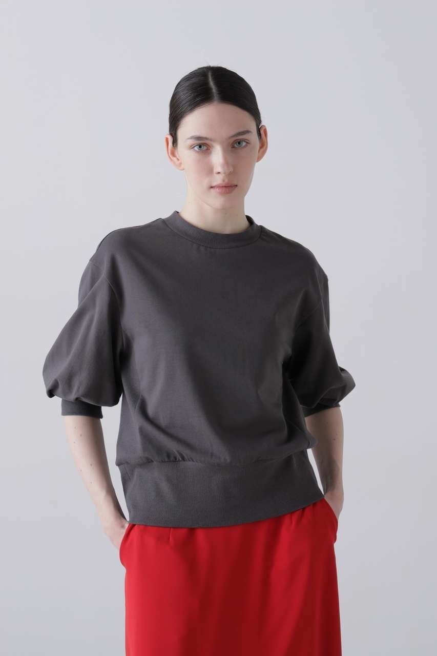 【アドーア/ADORE】のハイゲージウラケトップス インテリア・キッズ・メンズ・レディースファッション・服の通販 founy(ファニー) 　ファッション　Fashion　レディースファッション　Fashion for Women　トップス・カットソー　Cut & Sew Tops　シャツ・ブラウス・オフィスカジュアル　Elegant Blouses & Button-Ups　ロングTシャツ・Tシャツ　Longline T-Shirts & Tees　カットソー・ベーシックTシャツ　Cut-and-Sewn Tops / Stretch Tees & Basics　カットソー　Cut and Sewn Top　コンパクト　Compact, Small Size　ショート　Short, Short Length　スリーブ　Sleeve, Long Sleeve / Short Sleeve　テレコ　Ribbed, Rib Stitch　バランス　Balance, Style Balance　グレー|ID: prp329100004932373 ipo3291000000037020685