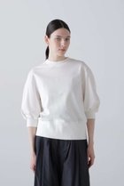 【アドーア/ADORE】のハイゲージウラケトップス 人気、トレンドファッション・服の通販 founy(ファニー) ファッション Fashion レディースファッション Fashion for Women トップス・カットソー Cut & Sew Tops シャツ・ブラウス・オフィスカジュアル Elegant Blouses & Button-Ups ロングTシャツ・Tシャツ Longline T-Shirts & Tees カットソー・ベーシックTシャツ Cut-and-Sewn Tops / Stretch Tees & Basics カットソー Cut and Sewn Top コンパクト Compact, Small Size ショート Short, Short Length スリーブ Sleeve, Long Sleeve / Short Sleeve テレコ Ribbed, Rib Stitch バランス Balance, Style Balance thumbnail ホワイト|ID: prp329100004932373 ipo3291000000037020686