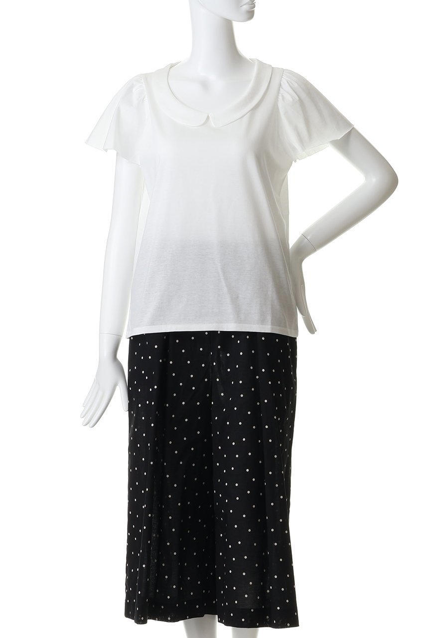 【ナナデコール/nanadecor】の【KO】ラウンドカラーTシャツ 人気、トレンドファッション・服の通販 founy(ファニー) 　ファッション　Fashion　レディースファッション　Fashion for Women　トップス・カットソー　Cut & Sew Tops　シャツ・ブラウス・オフィスカジュアル　Elegant Blouses & Button-Ups　ロングTシャツ・Tシャツ　Longline T-Shirts & Tees　カットソー・ベーシックTシャツ　Cut-and-Sewn Tops / Stretch Tees & Basics　ショート　Short, Short Length　スリーブ　Sleeve, Long Sleeve / Short Sleeve　デコルテ　Décolleté, Neckline　バランス　Balance, Style Balance　フィット　Fit, Slim Fit　フレア　Flare, Flared　ラウンド　Round, Round Neck　リネン　Linen, Linen Fabric　other-2|ID: prp329100004932376 ipo3291000000037020713