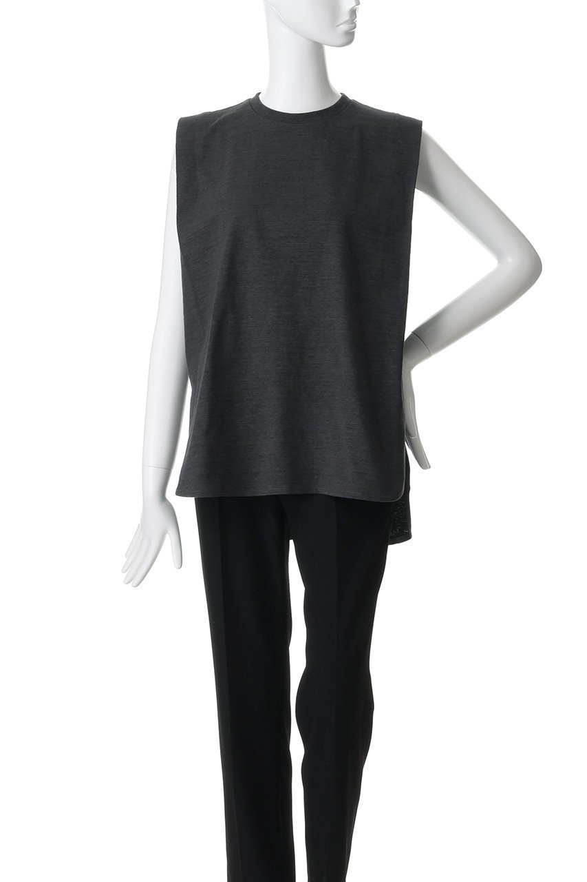 【サクラ/SACRA】のヴィンテージヘザードコットンノースリーブ 人気、トレンドファッション・服の通販 founy(ファニー) 　ファッション　Fashion　レディースファッション　Fashion for Women　トップス・カットソー　Cut & Sew Tops　キャミソール&ノースリーブ　Camisoles & Sleeveless Tops　シャツ・ブラウス・オフィスカジュアル　Elegant Blouses & Button-Ups　ロングTシャツ・Tシャツ　Longline T-Shirts & Tees　カットソー・ベーシックTシャツ　Cut-and-Sewn Tops / Stretch Tees & Basics　インナー　Innerwear　キャミソール　Camisole, Spaghetti Strap Top　ジャケット　Jacket, Outerwear　タンク　Tank Top, Sleeveless Top　ノースリーブ　Sleeveless, No-Sleeve　ビンテージ　Vintage, Retro Style　フォルム　Silhouette, Form　ボックス　Boxy, Box Shape　メランジ　Melange, Mixed Yarn　other-2|ID: prp329100004932391 ipo3291000000037020826