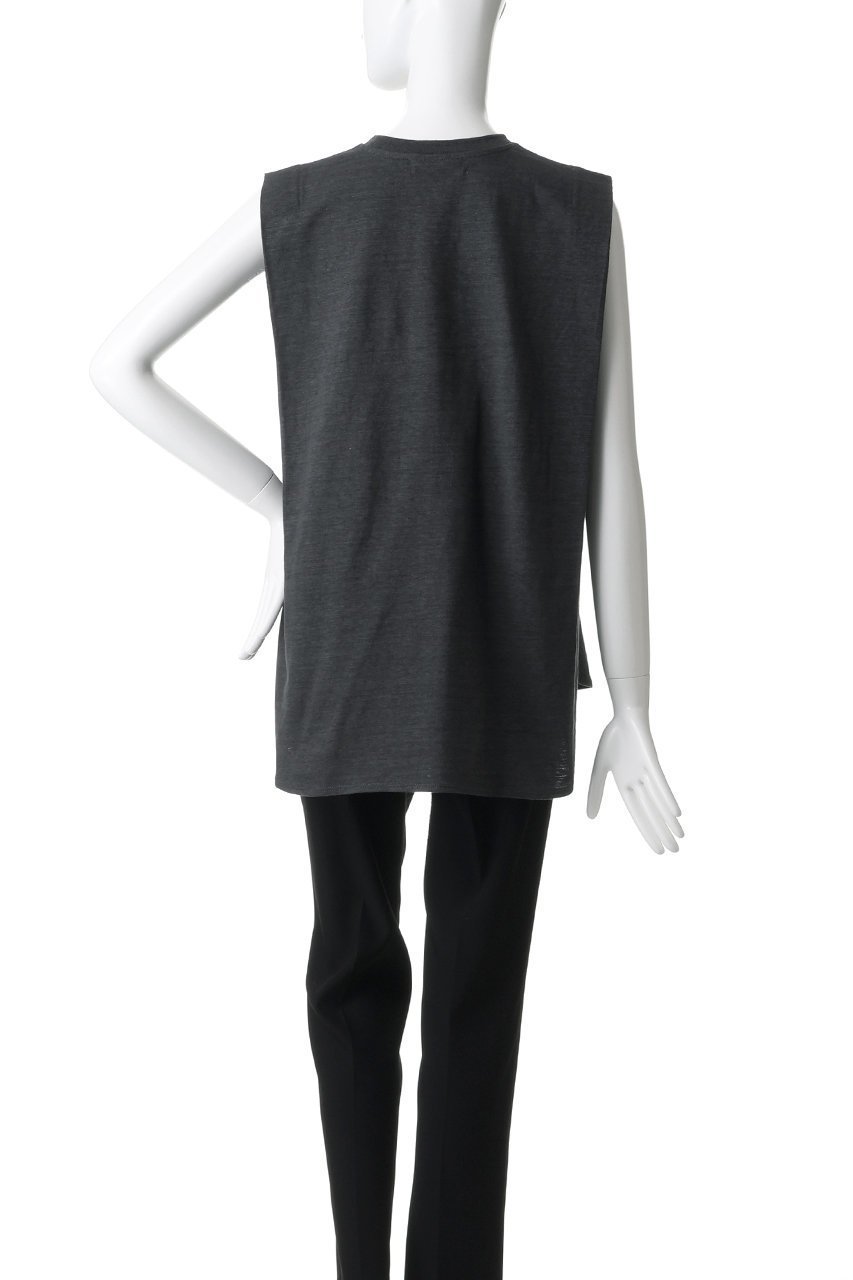 【サクラ/SACRA】のヴィンテージヘザードコットンノースリーブ 人気、トレンドファッション・服の通販 founy(ファニー) 　ファッション　Fashion　レディースファッション　Fashion for Women　トップス・カットソー　Cut & Sew Tops　キャミソール&ノースリーブ　Camisoles & Sleeveless Tops　シャツ・ブラウス・オフィスカジュアル　Elegant Blouses & Button-Ups　ロングTシャツ・Tシャツ　Longline T-Shirts & Tees　カットソー・ベーシックTシャツ　Cut-and-Sewn Tops / Stretch Tees & Basics　インナー　Innerwear　キャミソール　Camisole, Spaghetti Strap Top　ジャケット　Jacket, Outerwear　タンク　Tank Top, Sleeveless Top　ノースリーブ　Sleeveless, No-Sleeve　ビンテージ　Vintage, Retro Style　フォルム　Silhouette, Form　ボックス　Boxy, Box Shape　メランジ　Melange, Mixed Yarn　other-4|ID: prp329100004932391 ipo3291000000037020828