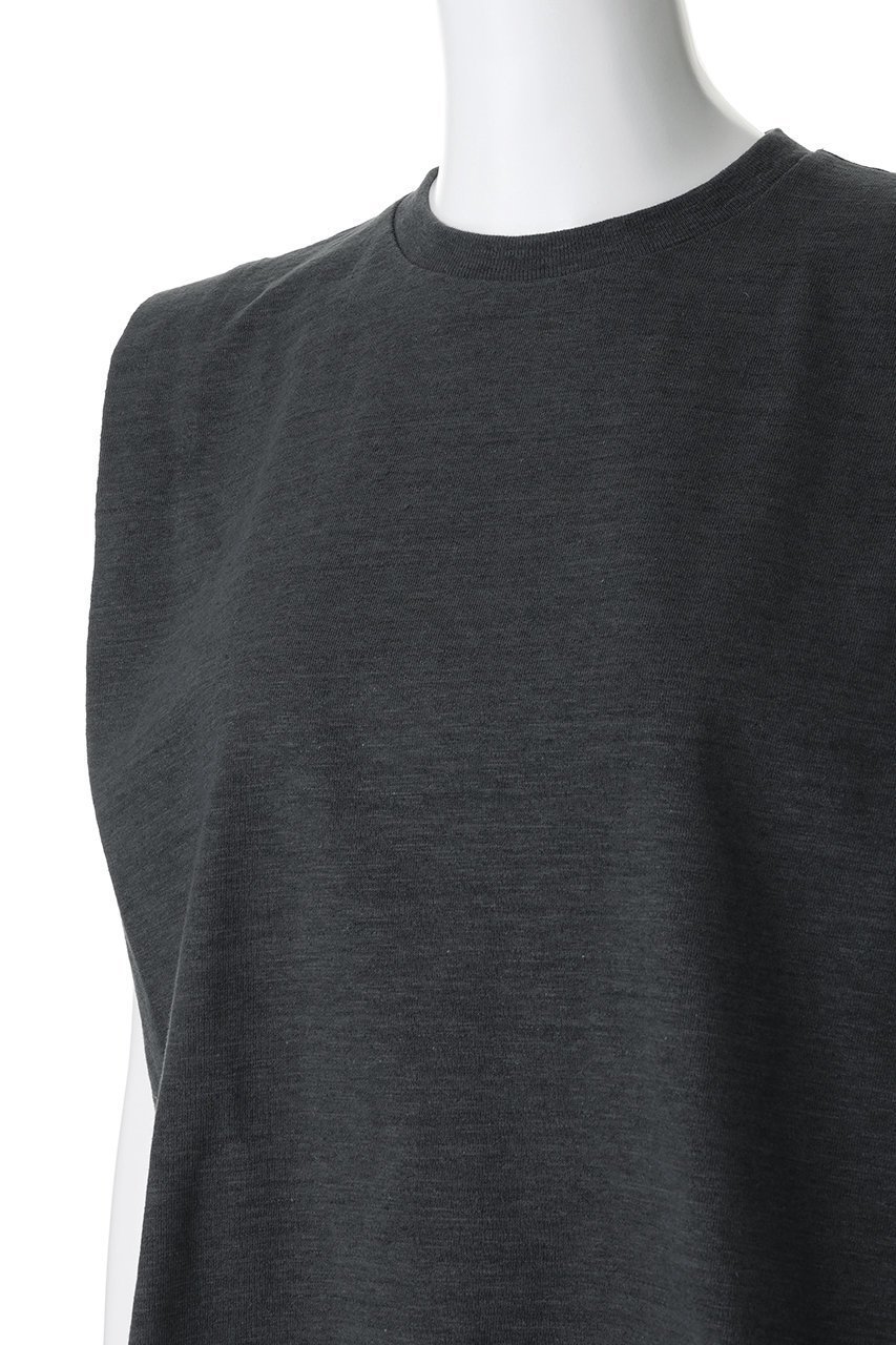 【サクラ/SACRA】のヴィンテージヘザードコットンノースリーブ 人気、トレンドファッション・服の通販 founy(ファニー) 　ファッション　Fashion　レディースファッション　Fashion for Women　トップス・カットソー　Cut & Sew Tops　キャミソール&ノースリーブ　Camisoles & Sleeveless Tops　シャツ・ブラウス・オフィスカジュアル　Elegant Blouses & Button-Ups　ロングTシャツ・Tシャツ　Longline T-Shirts & Tees　カットソー・ベーシックTシャツ　Cut-and-Sewn Tops / Stretch Tees & Basics　インナー　Innerwear　キャミソール　Camisole, Spaghetti Strap Top　ジャケット　Jacket, Outerwear　タンク　Tank Top, Sleeveless Top　ノースリーブ　Sleeveless, No-Sleeve　ビンテージ　Vintage, Retro Style　フォルム　Silhouette, Form　ボックス　Boxy, Box Shape　メランジ　Melange, Mixed Yarn　other-5|ID: prp329100004932391 ipo3291000000037020829