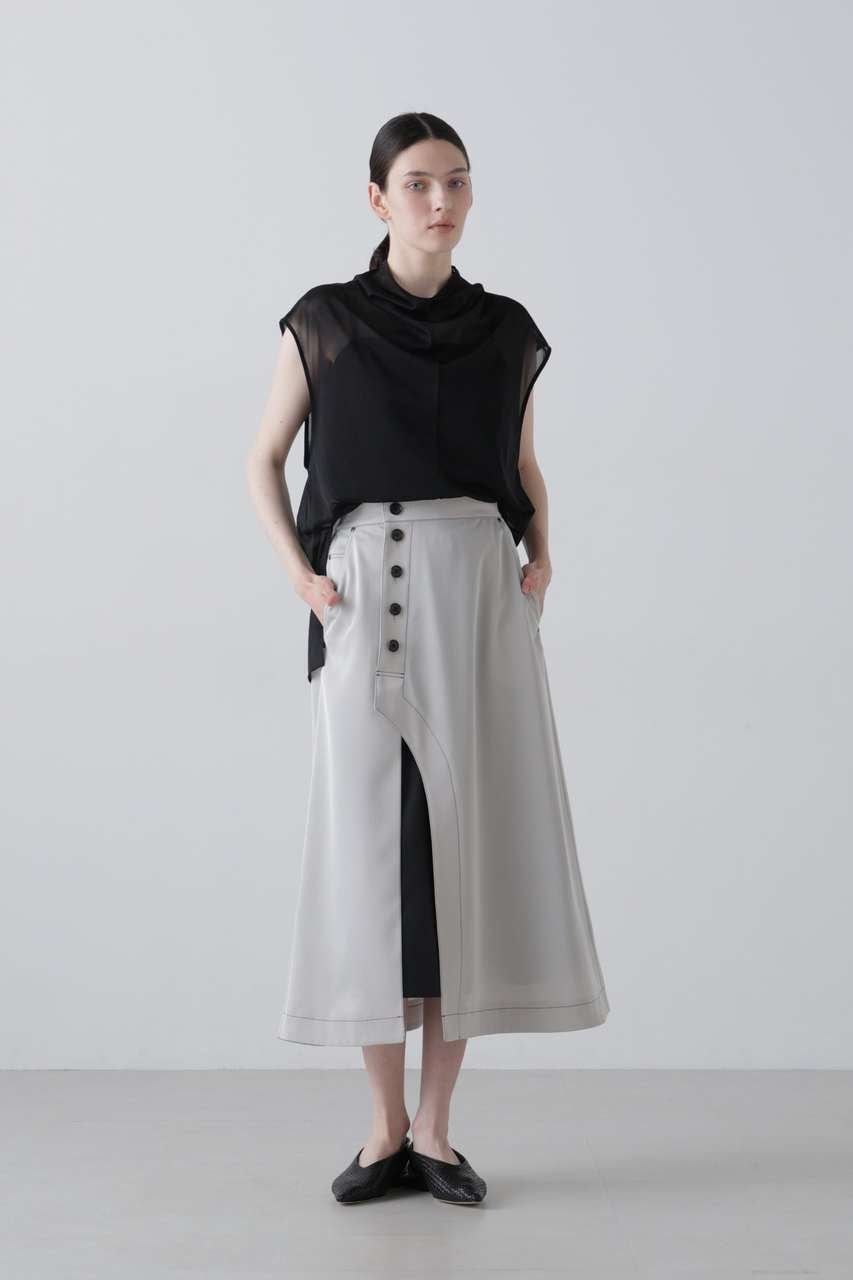 【アドーア/ADORE】のシアージャージートップス 人気、トレンドファッション・服の通販 founy(ファニー) 　ファッション　Fashion　レディースファッション　Fashion for Women　トップス・カットソー　Cut & Sew Tops　シャツ・ブラウス・オフィスカジュアル　Elegant Blouses & Button-Ups　ロングTシャツ・Tシャツ　Longline T-Shirts & Tees　カットソー・ベーシックTシャツ　Cut-and-Sewn Tops / Stretch Tees & Basics　インナー　Innerwear　シフォン　Chiffon, Lightweight Fabric　ショート　Short, Short Length　ジャケット　Jacket, Outerwear　ストレッチ　Stretch, Stretchy Fabric　スリーブ　Sleeve, Long Sleeve / Short Sleeve　夏　Summer　春　Spring　S/S・春夏　SS, Spring/Summer, Warm Season　other-2|ID: prp329100004932398 ipo3291000000037020886